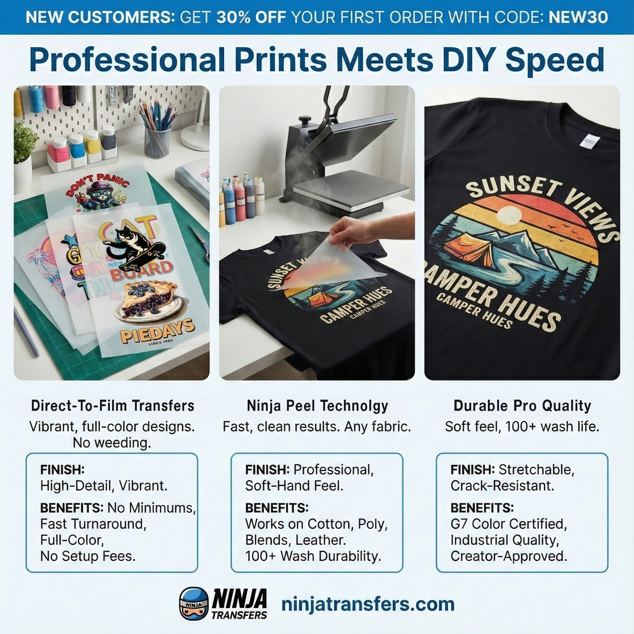 Ninja Transfers Facebook ad