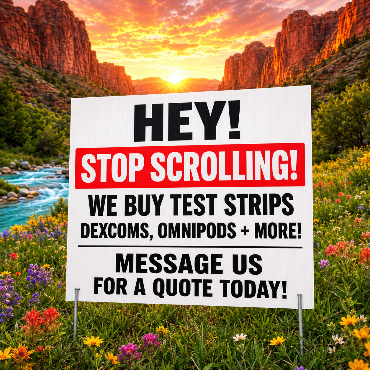 Cash For Diabetic Supplies Ohio Facebook ad