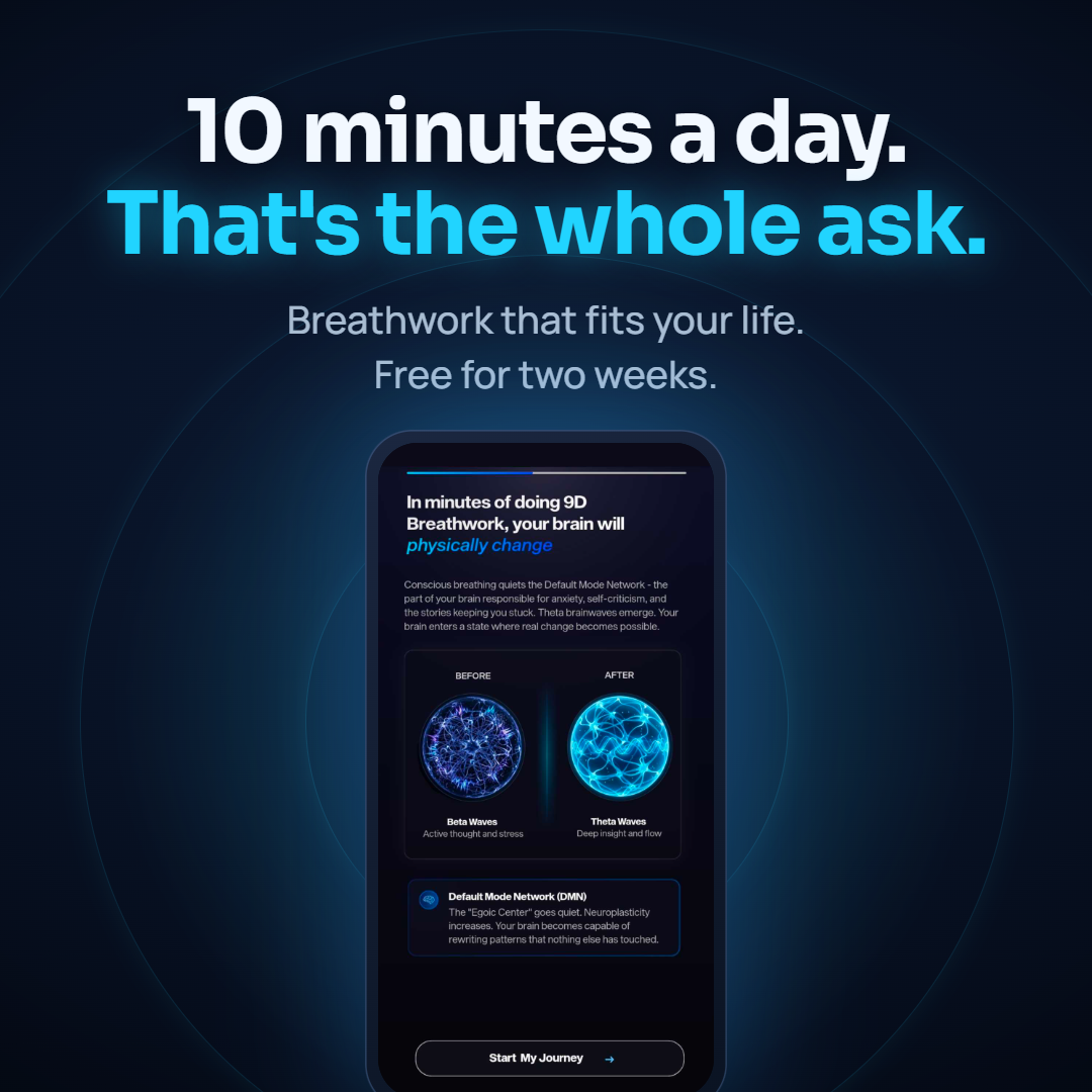 9D Breathwork Facebook ad