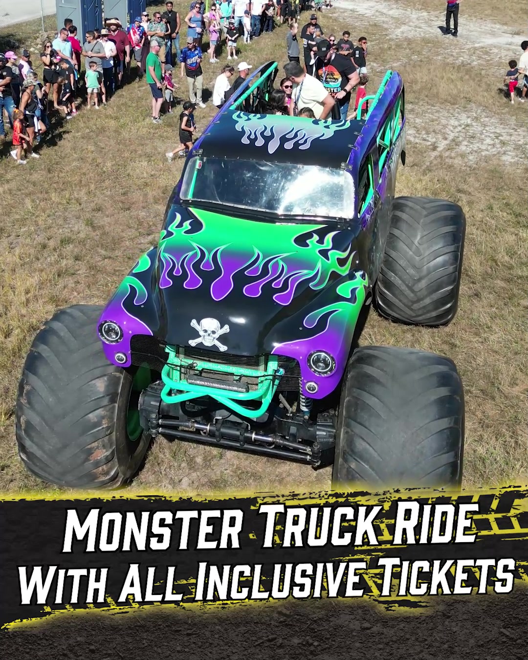 All Star Monster Truck Tour Facebook ad: Ever ridden inside a REAL Monster Truck?