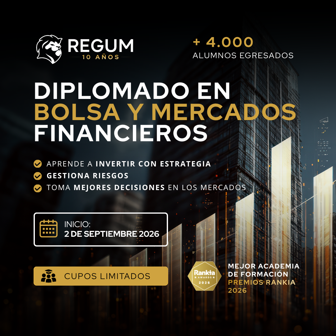 Regum Capital Facebook ad: Diplomado de Bolsa y Mercados Financieros 2026