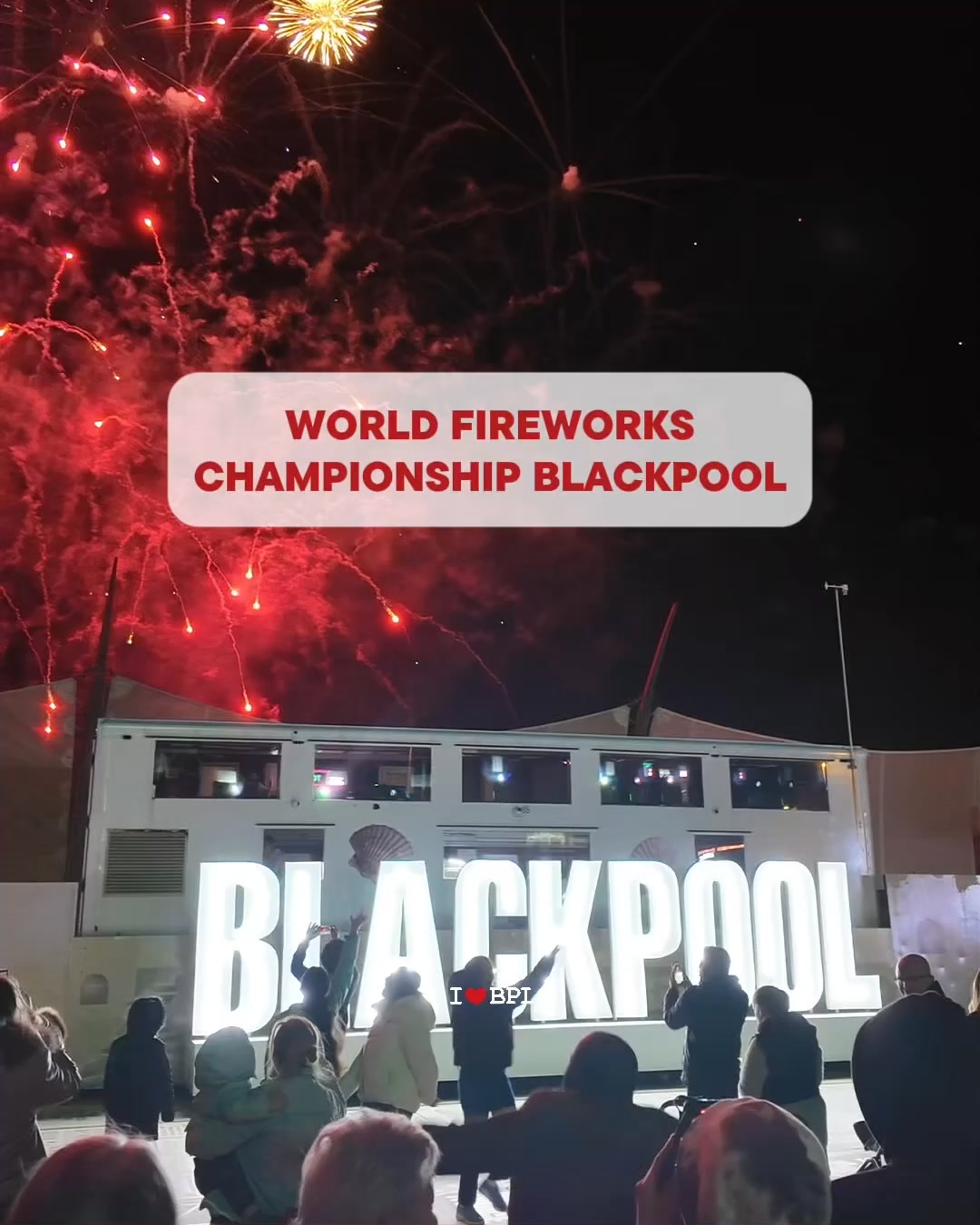 I Love Blackpool Facebook ad: Free Firework Displays In Blackpool