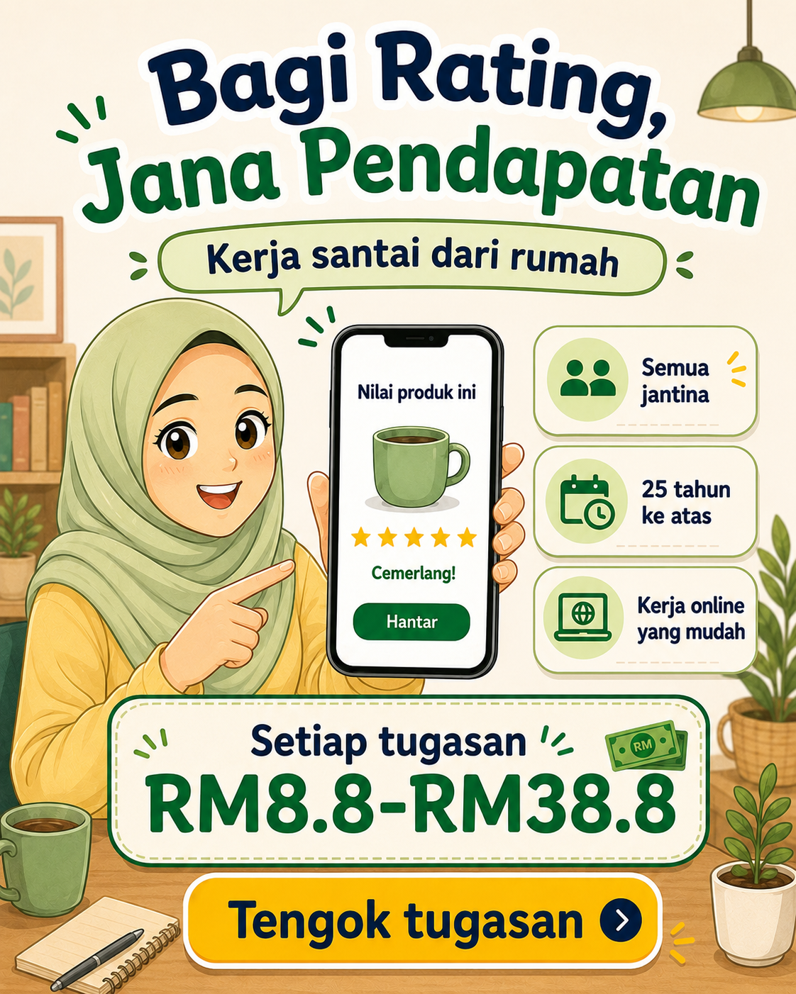 TPGIIuhwbg7 Facebook ad: FortunePapa Malaysia - Earn Cash by Visiting Brand Websites