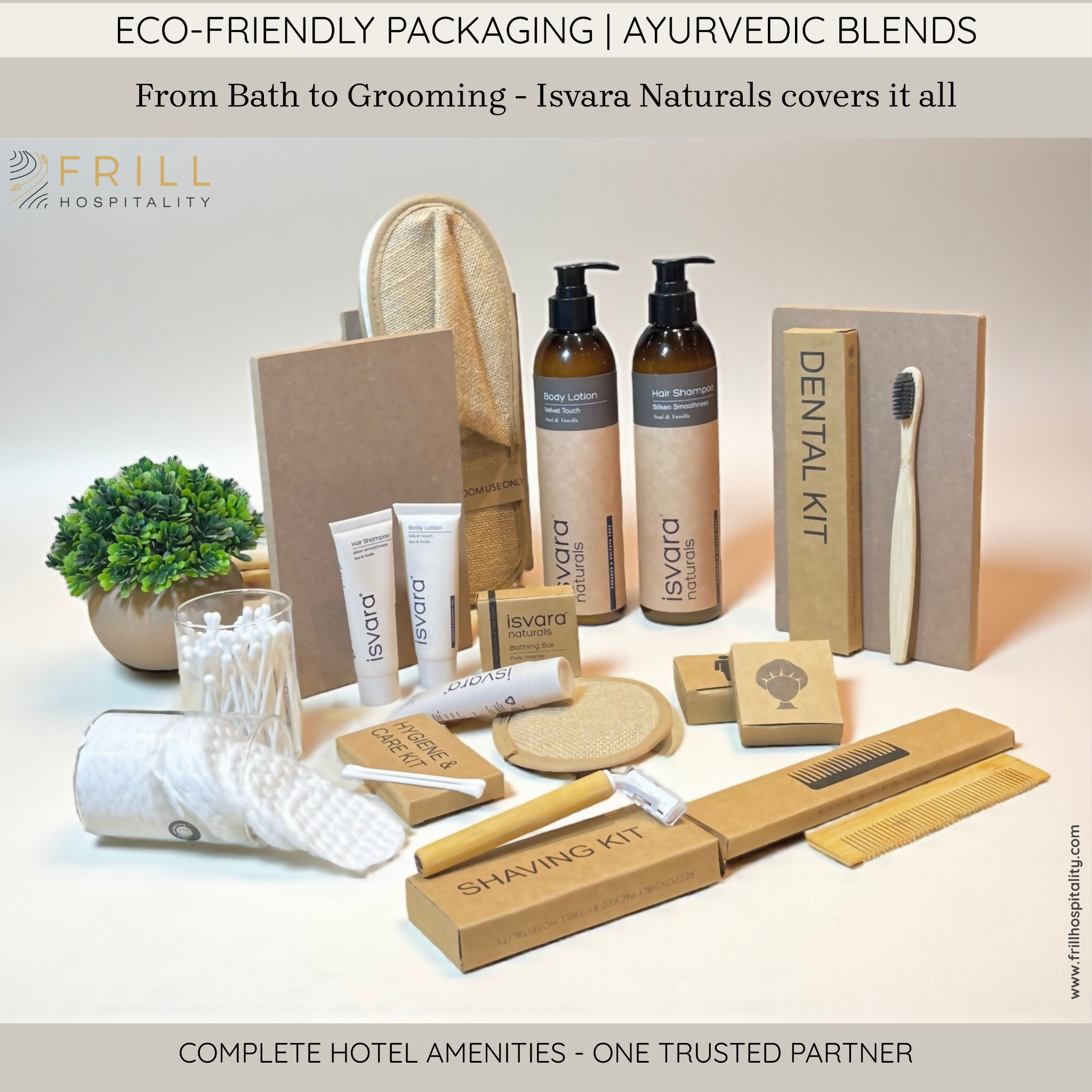 frillhospitality Facebook ad: Premium Toiletries for your Hotel