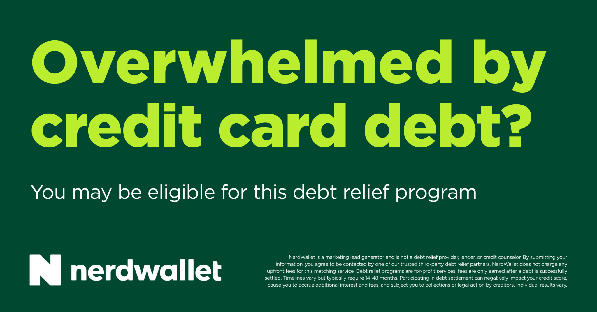 NerdWallet Facebook ad
