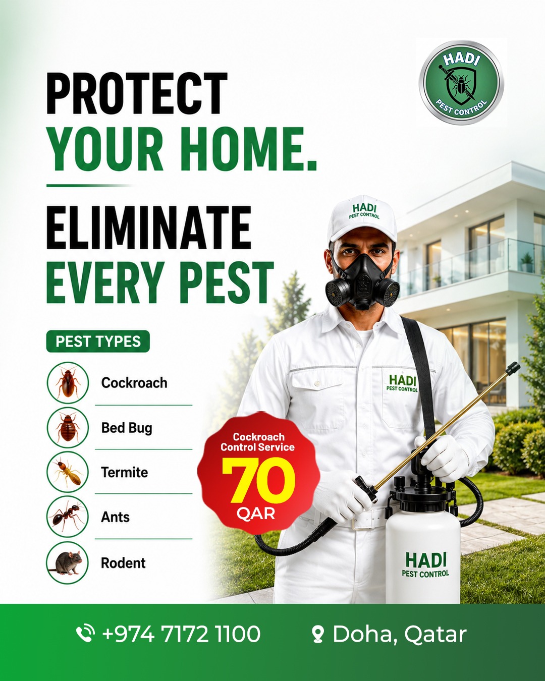 Hadi Pest Control & Cleaning Services Facebook ad