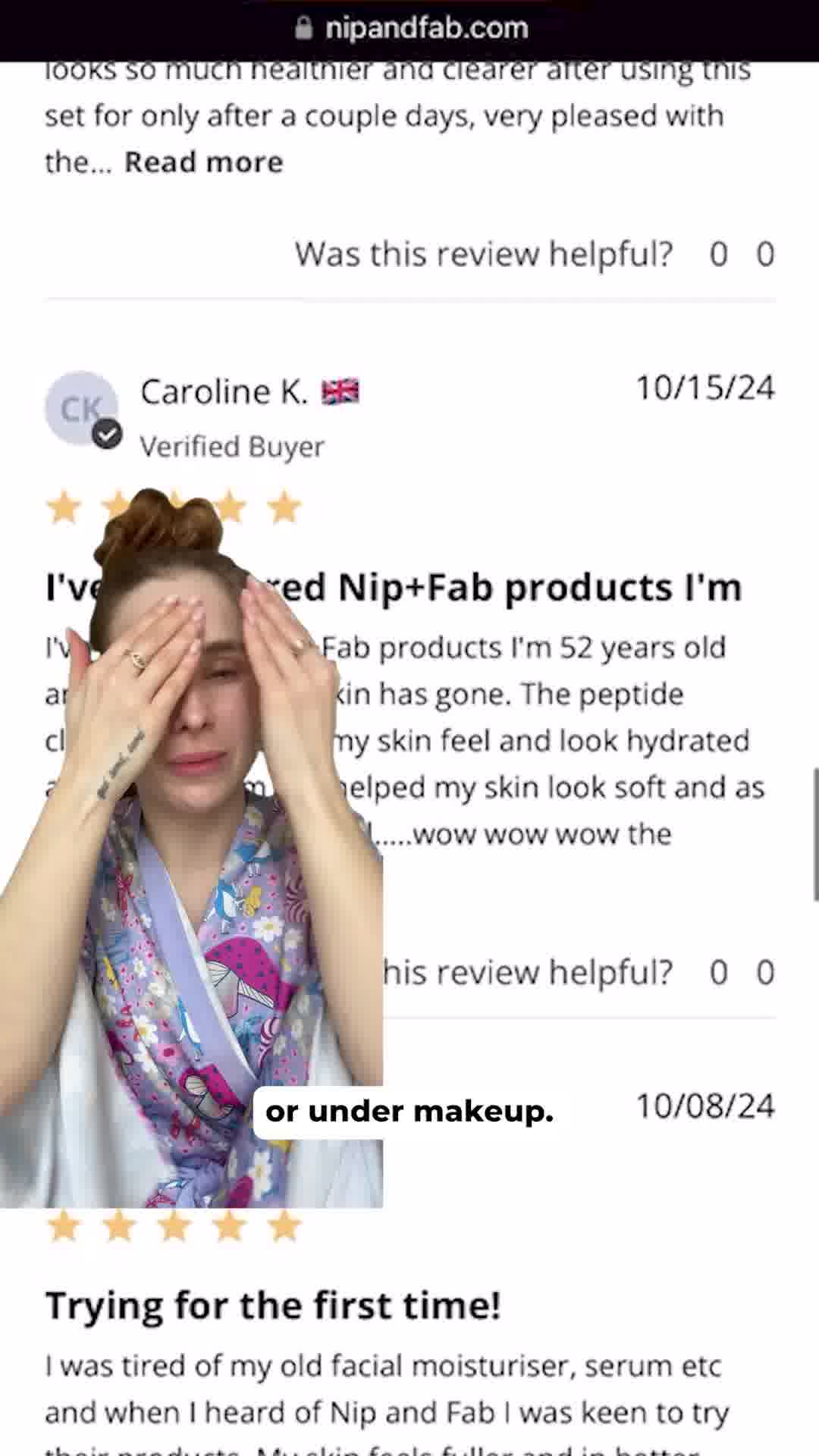 Nipandfabofficial Facebook ad from Oct 14, 2025