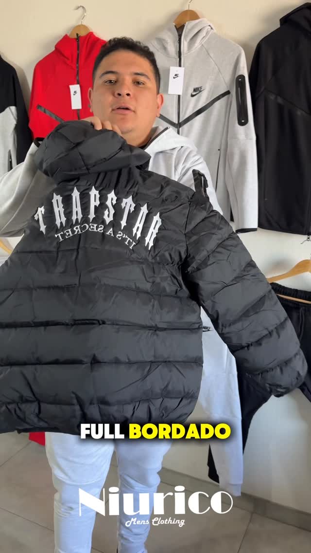 Niurico.cl Mens Clothing Facebook ad: NEW PARKA TRAPSTAR FULL BORDADO