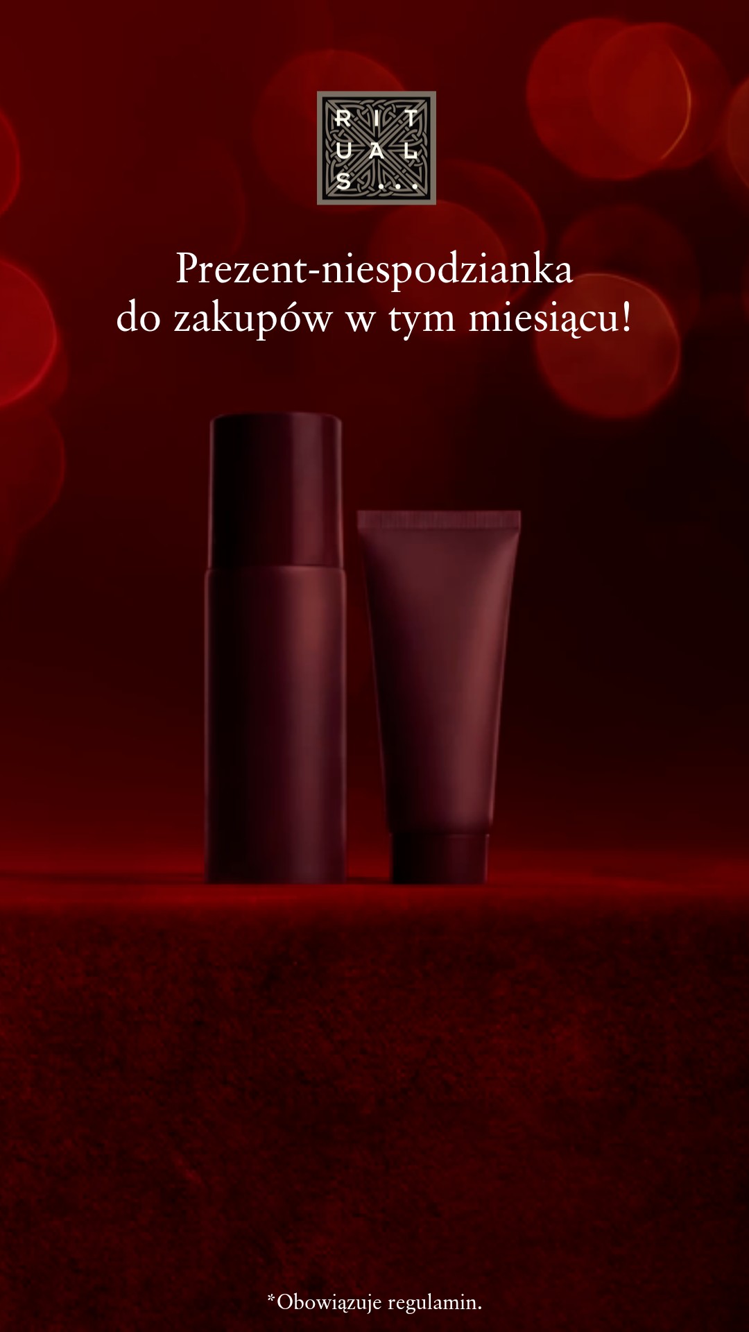 Rituals Cosmetics Facebook ad: Nie zwlekaj! Kup teraz, zanim zapasy się wyczerpią.