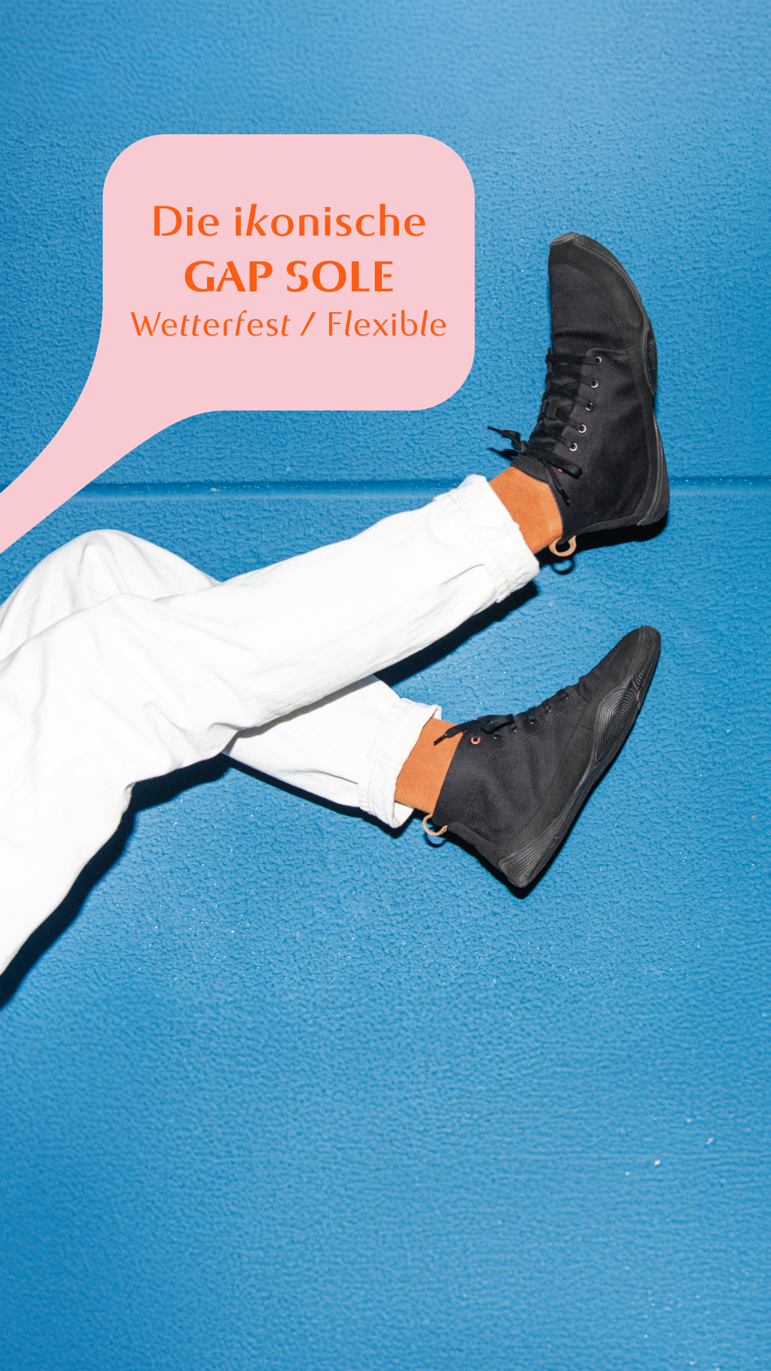 Wildling Shoes Facebook ad: Leicht durch die kalte Saison.