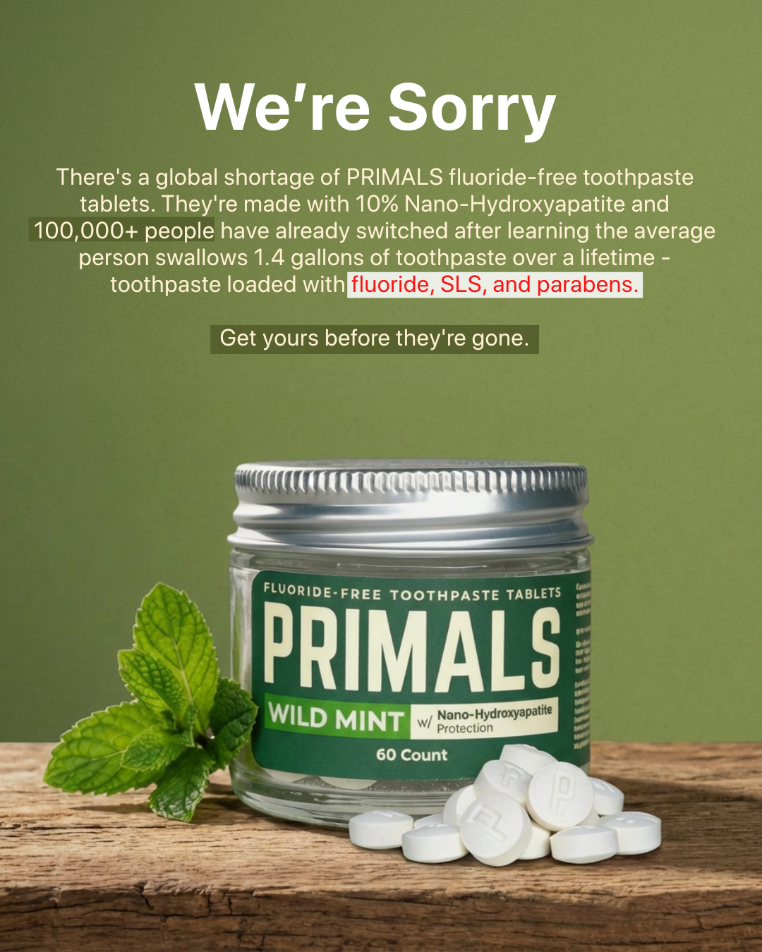 Liveprimals Facebook ad