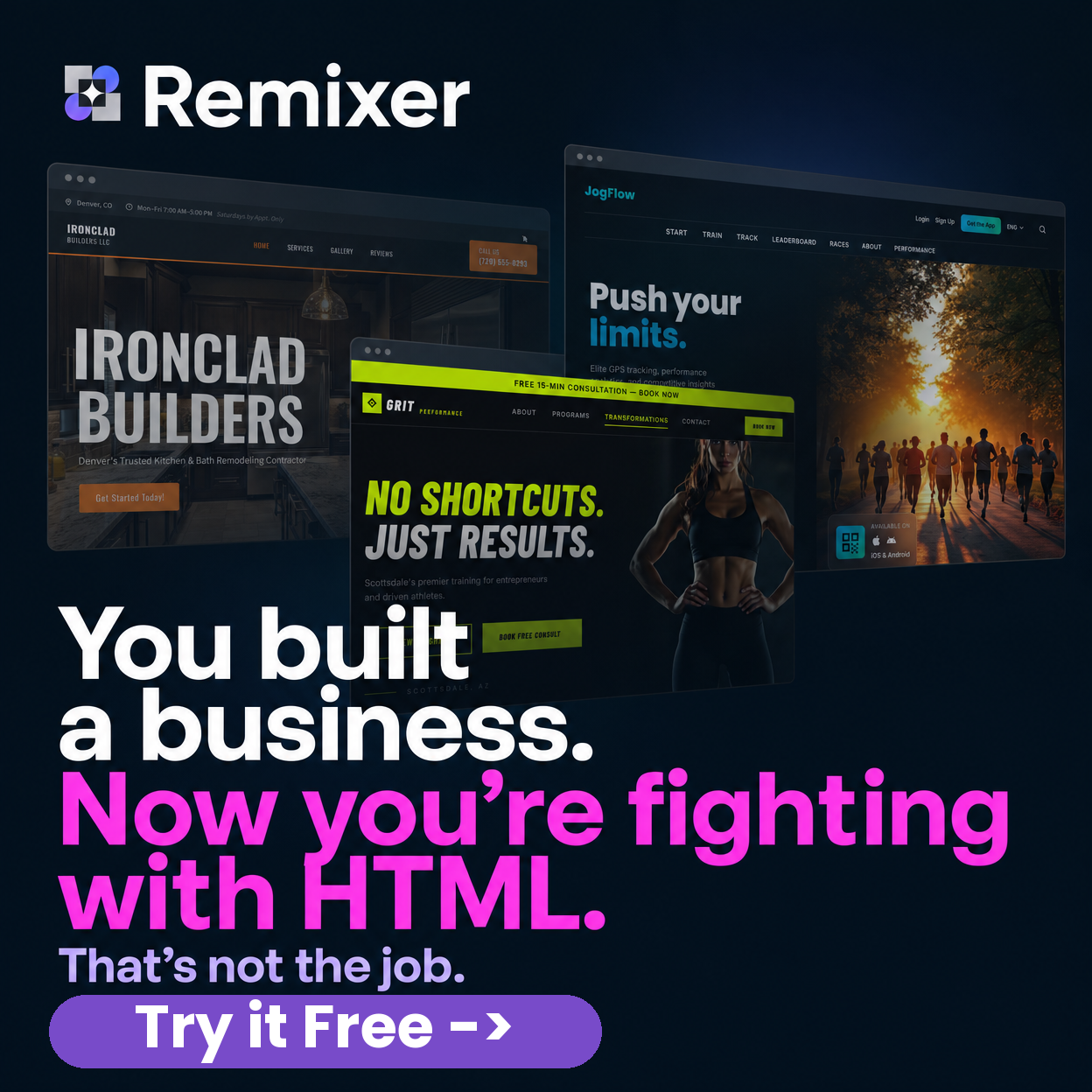 DreamHost Facebook ad
