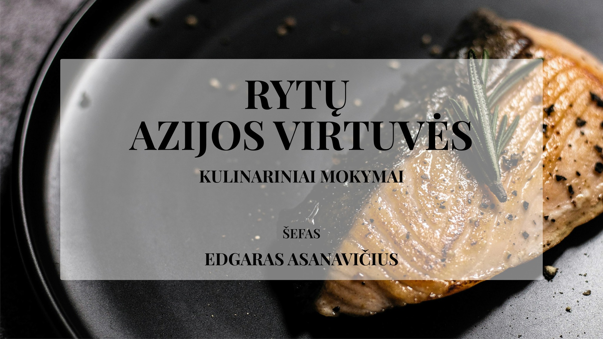 Gian Luca Demarco Facebook ad: Rytų Azijos virtuvės kulinariniai mokymai su Edgaru…