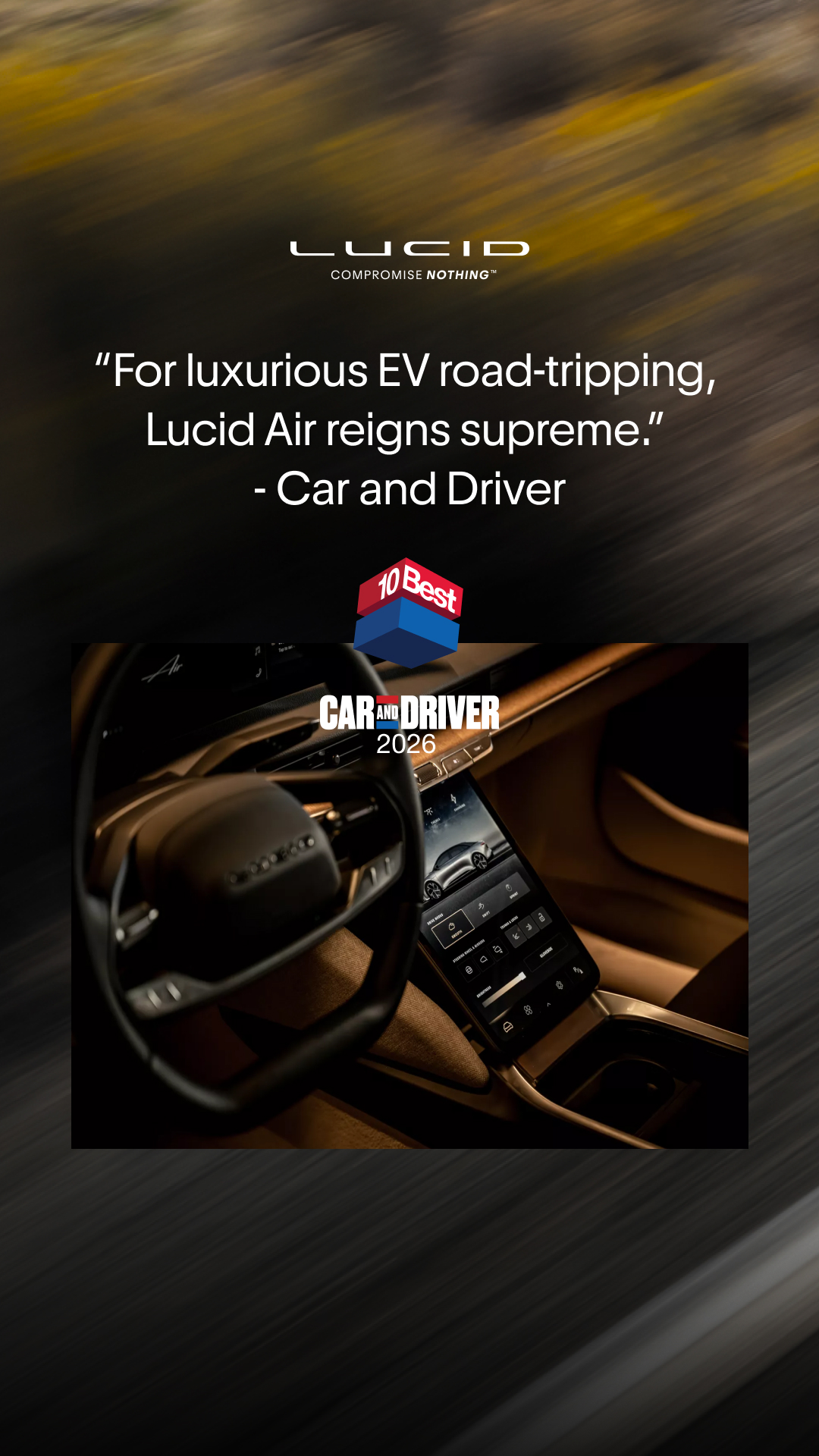 Lucid Motors Facebook ad