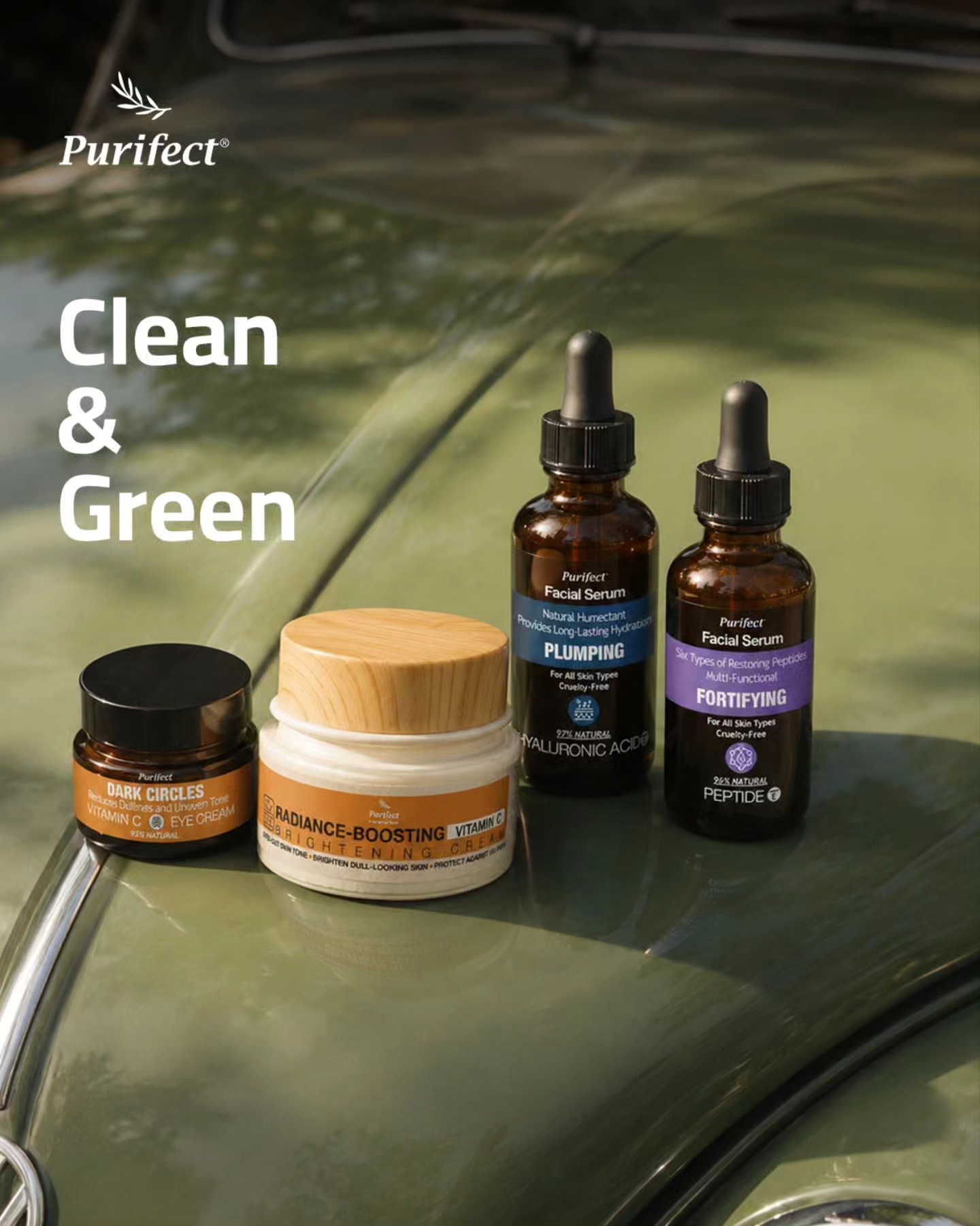 Purifect Facebook ad: التزامنا تجاه الطبيعة ينعكس في مكوناتنا النباتية وعبواتنا…