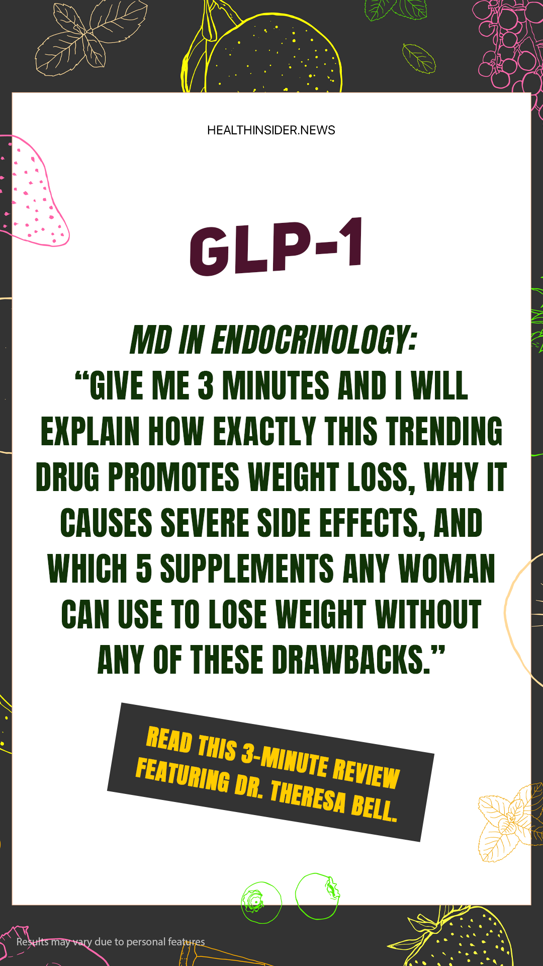 Health Insider Facebook ad