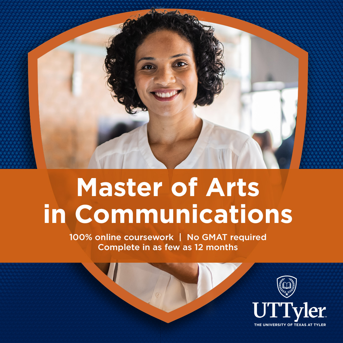 The University of Texas at Tyler Graduate School Facebook ad: Choose from 2 career-boosting tracks