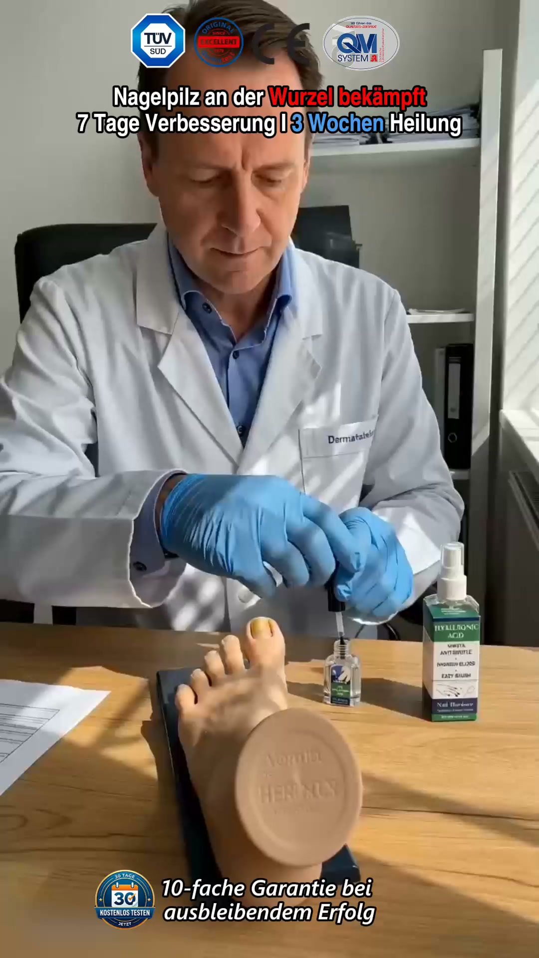 Bizzflowhub3 Facebook ad: Gelbe, dicke oder brüchige Nägel?