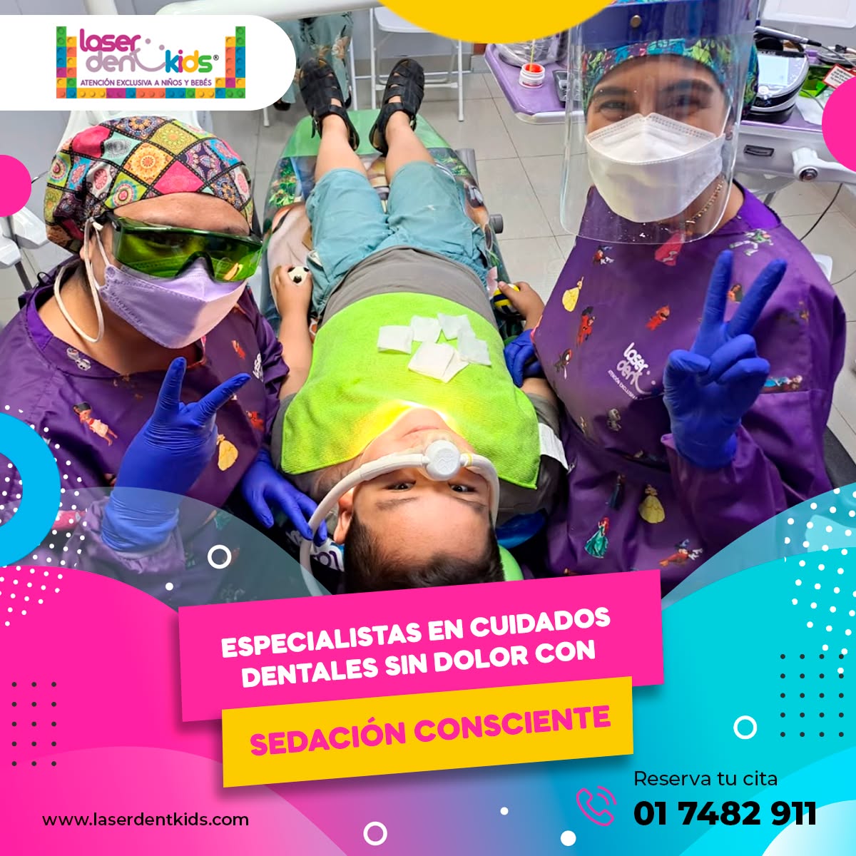 Laserdentkids Trujillo Facebook ad: Consultas y citas