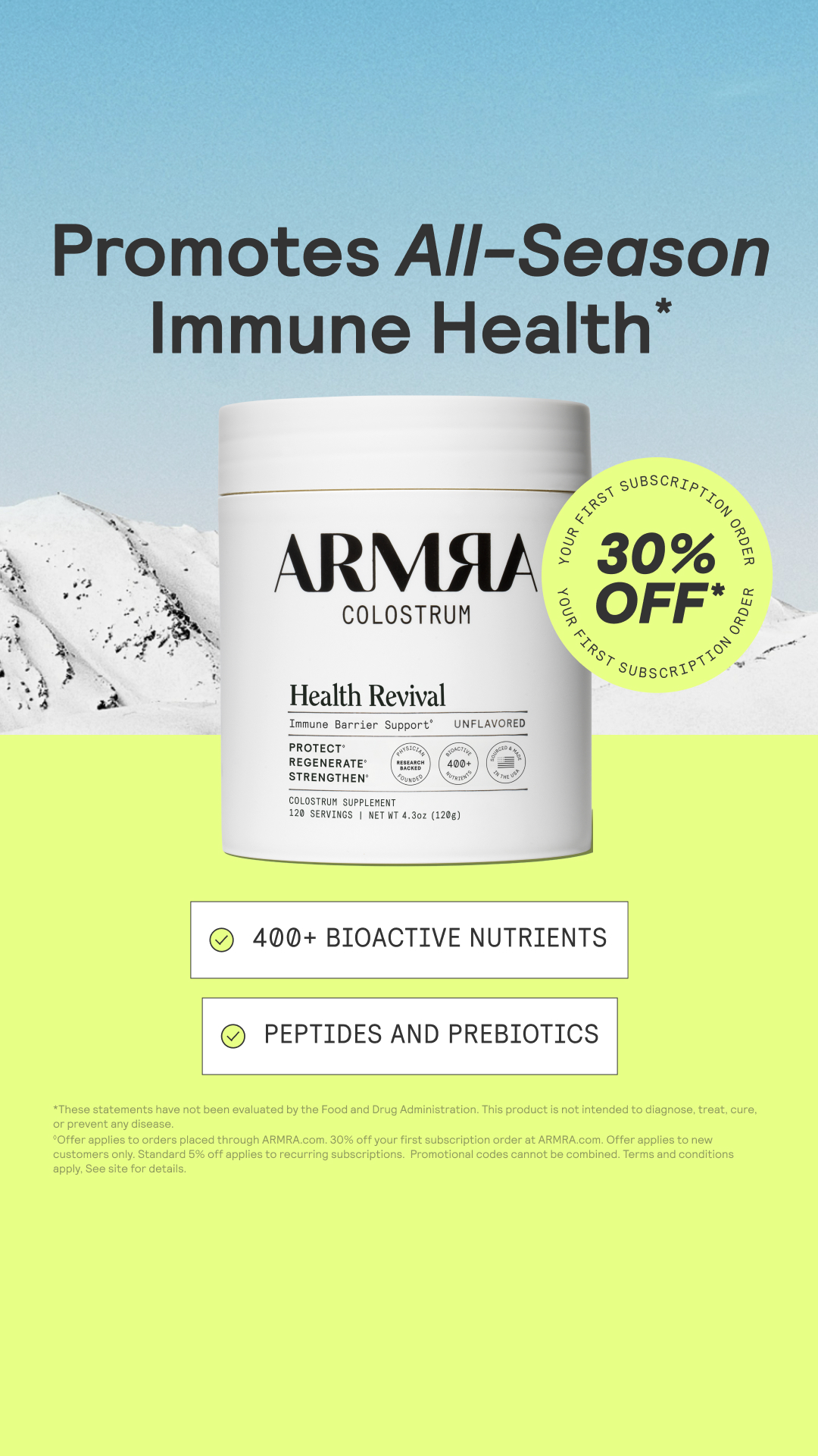 ARMRA Facebook ad