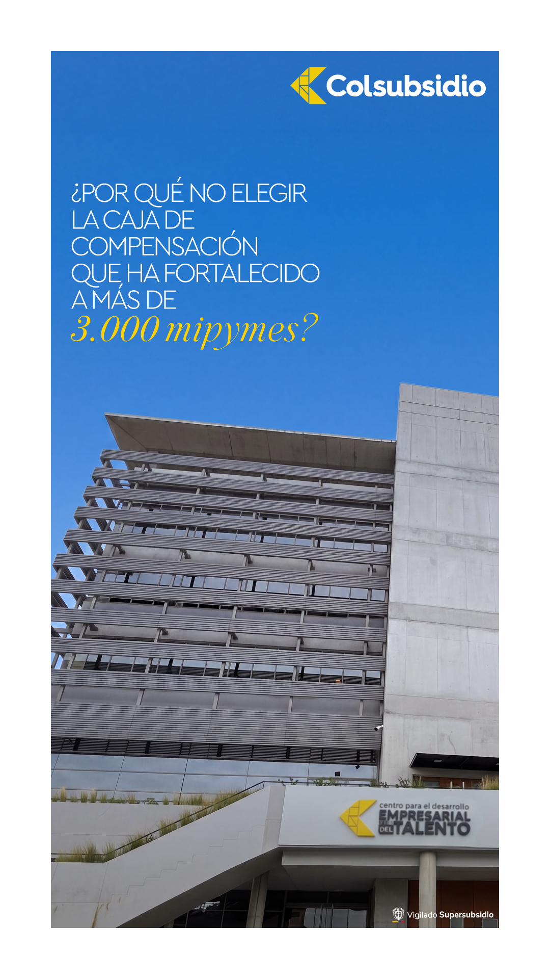Colsubsidio Facebook ad: Fortalece tu empresa