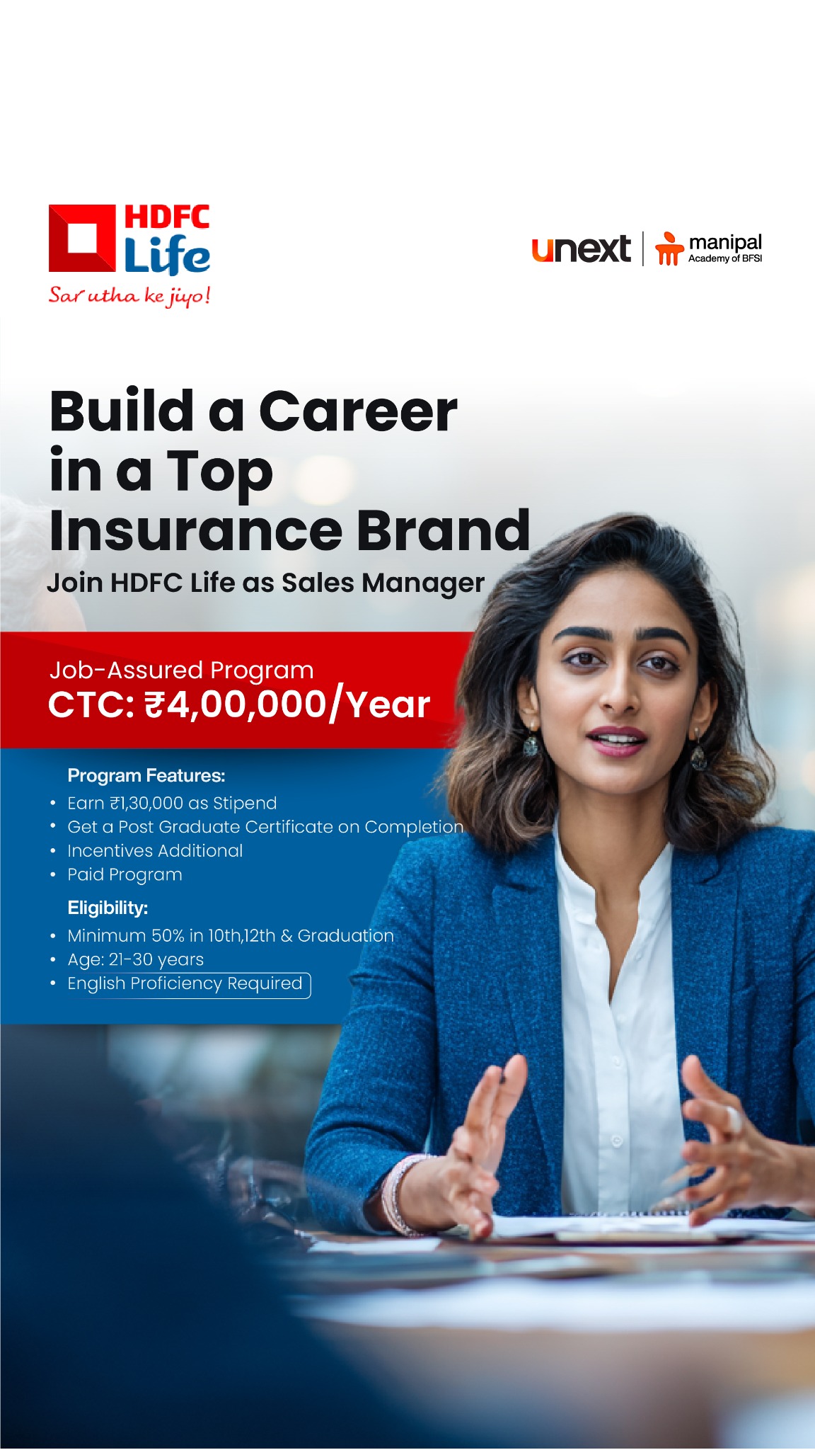 UNext Manipal Academy of BFSI Facebook ad