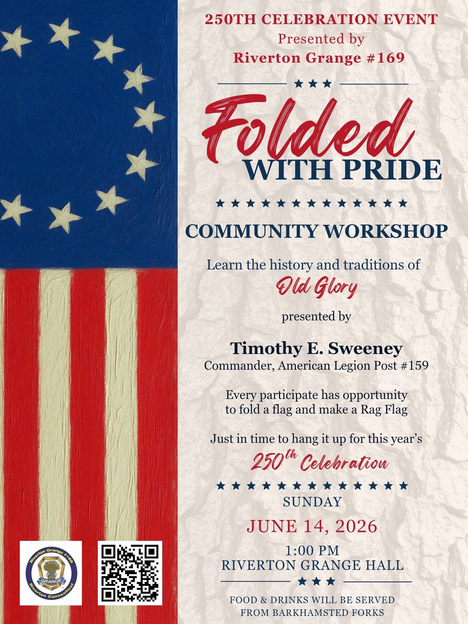 Riverton Grange No. 169 Facebook ad: Celebrate Flag Day at Riverton Grange Hall!