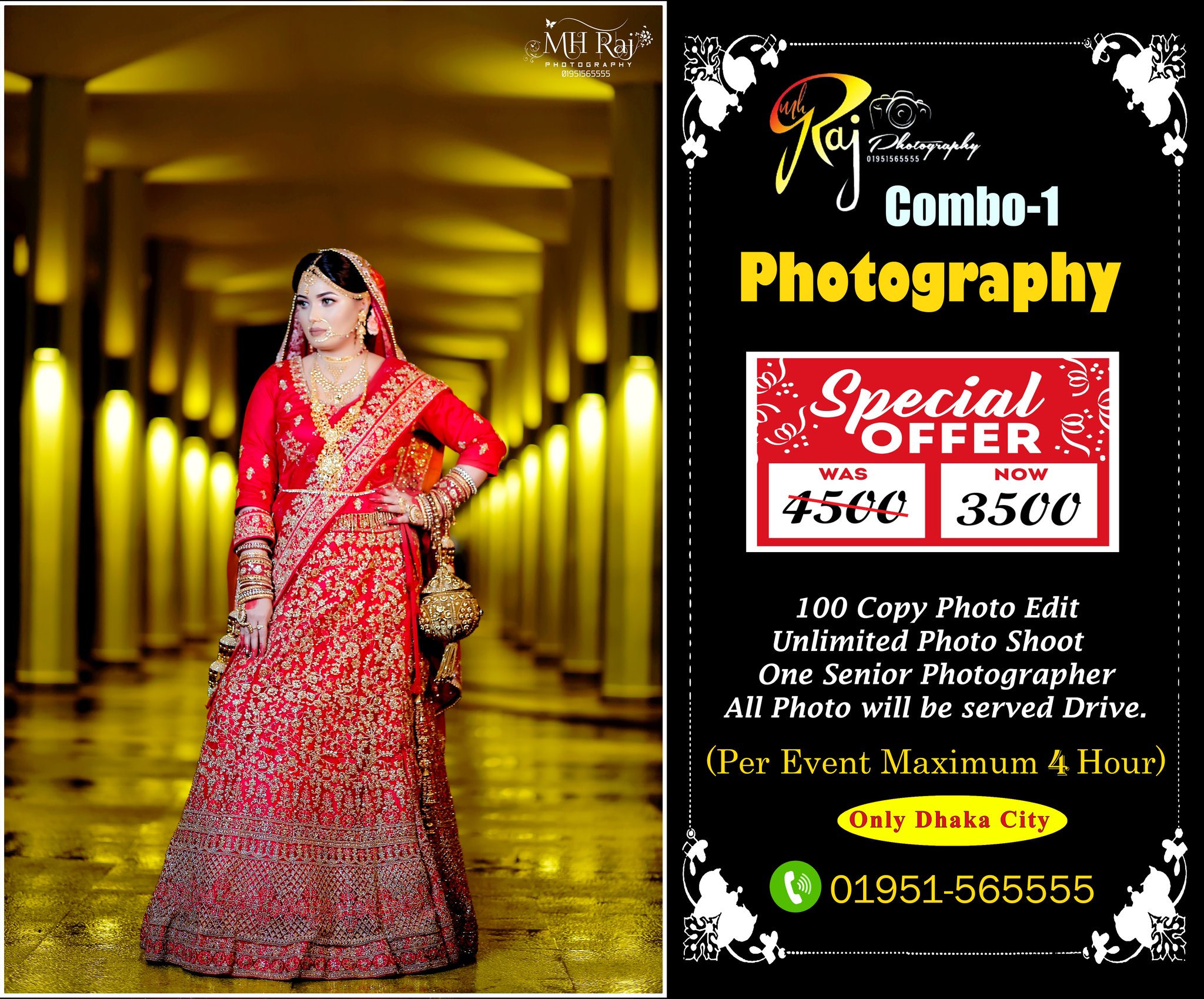 MH Raj Photography Facebook ad: *অফার *অফার *অফার