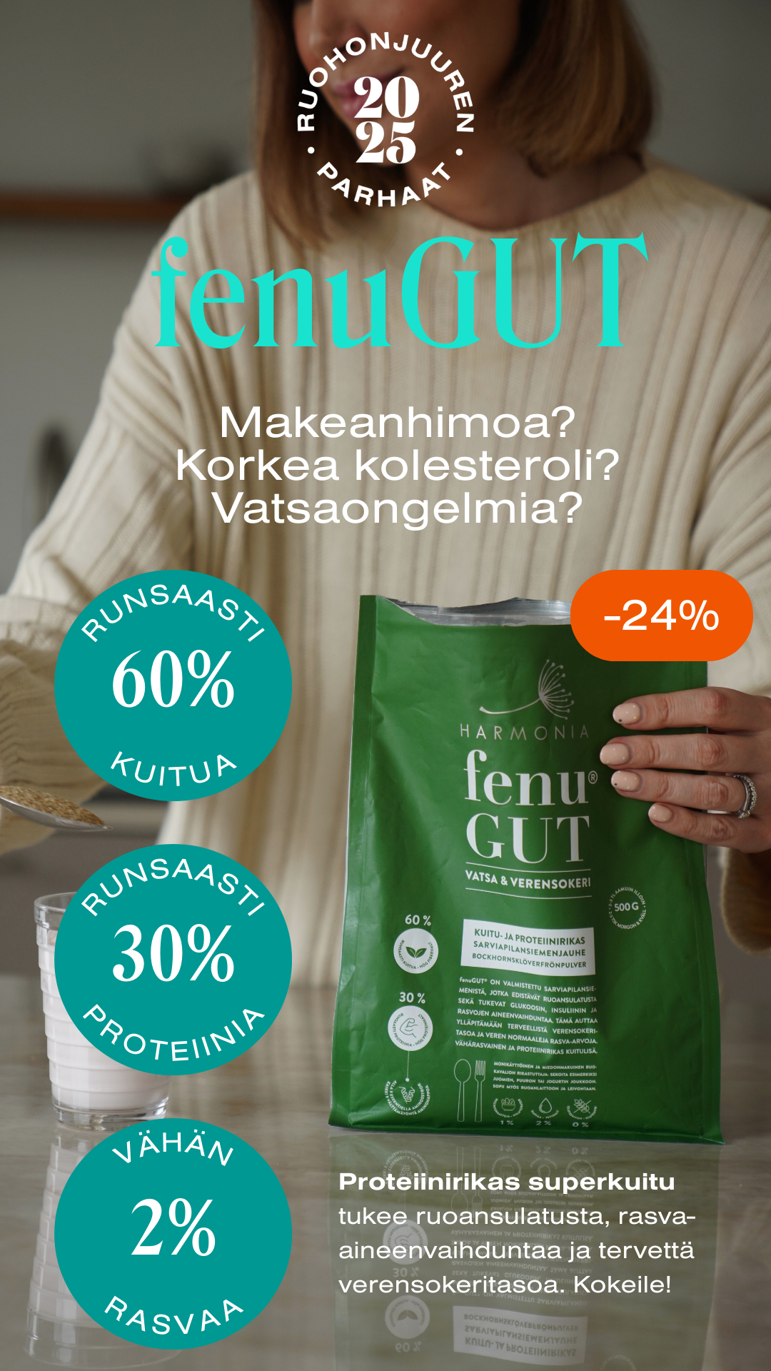 Ruohonjuuri Facebook ad