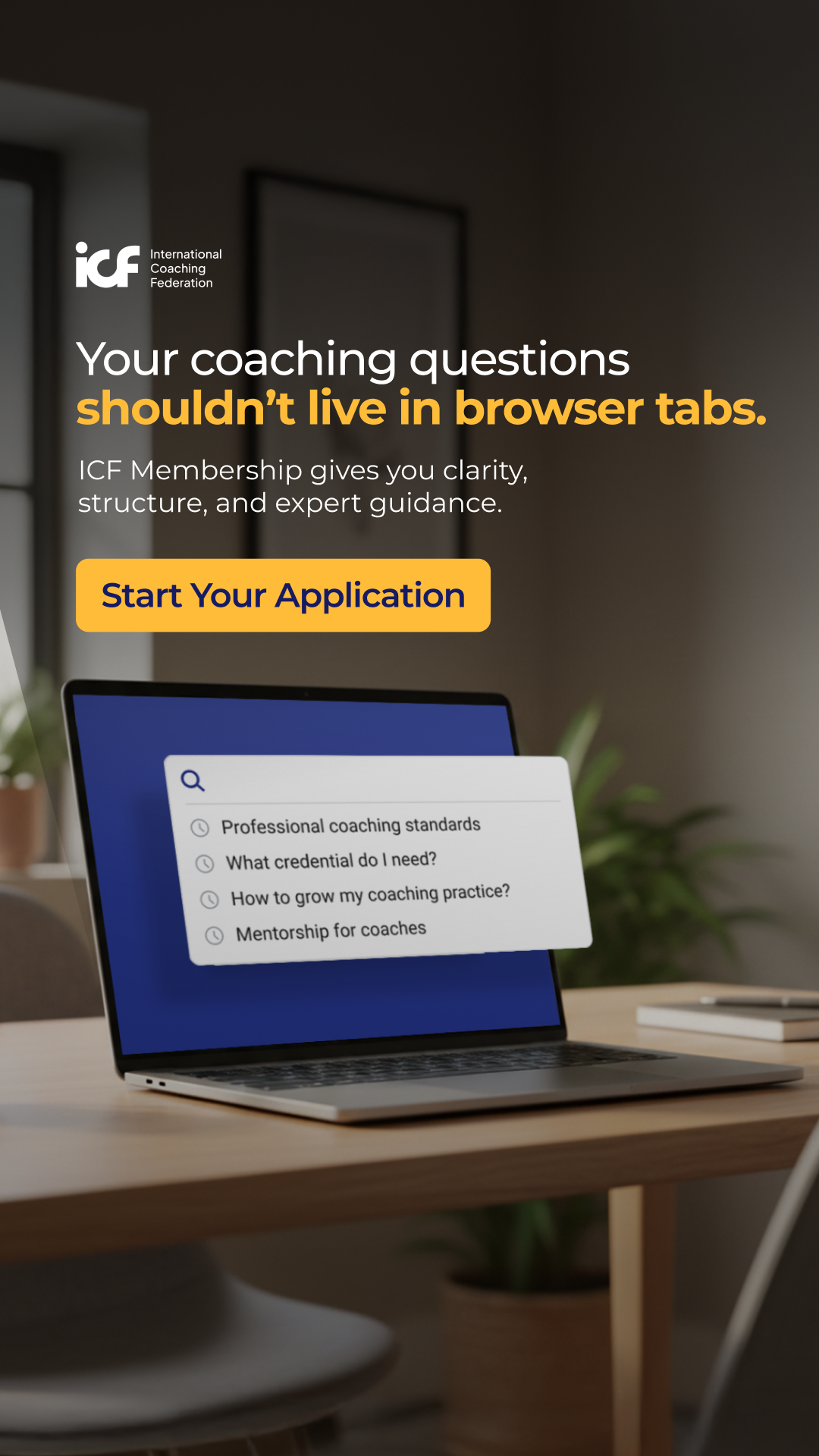 International Coaching Federation Facebook ad