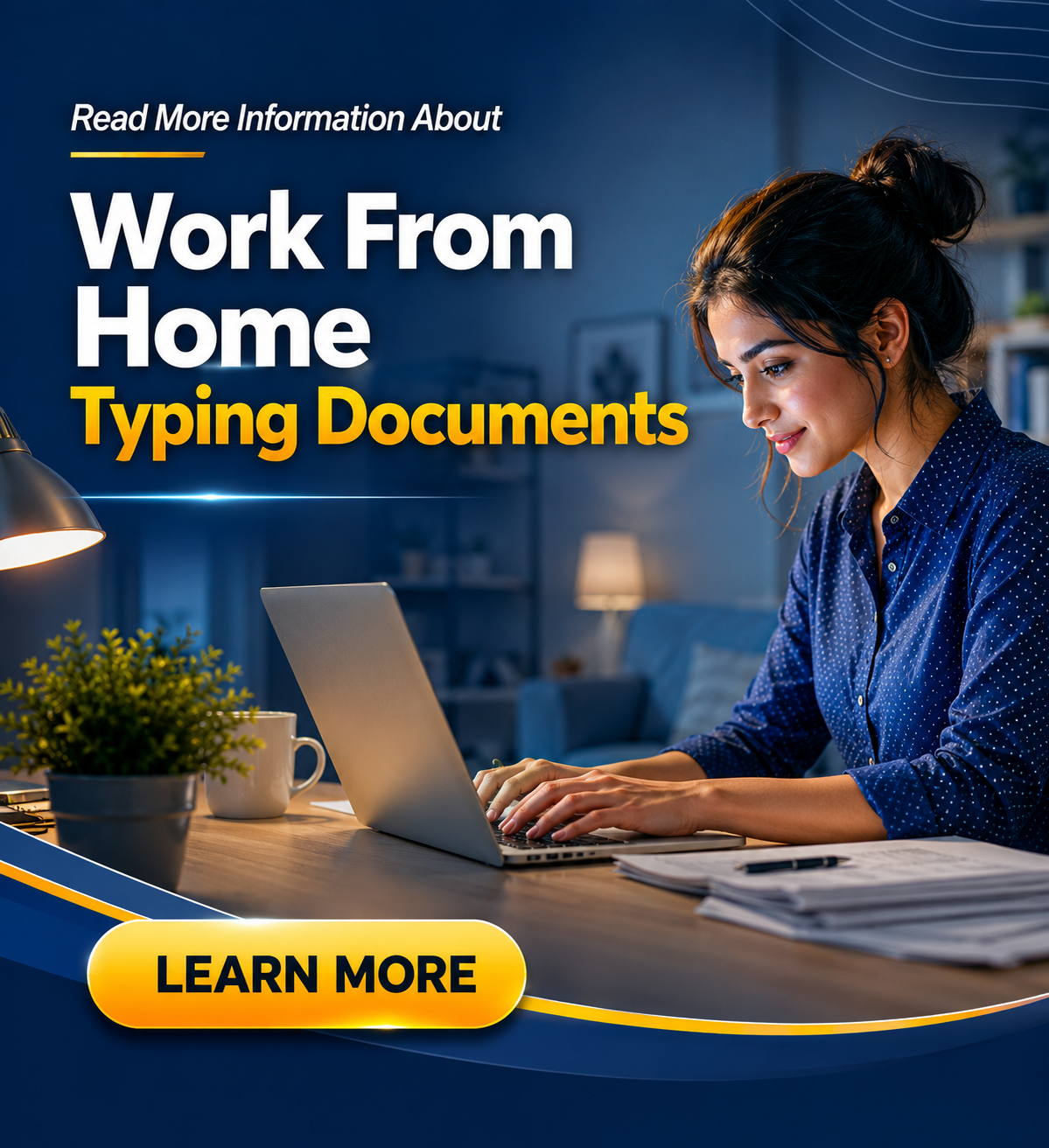 Answer Lab Facebook ad: Learn About Document Typing and Remote Work Skills