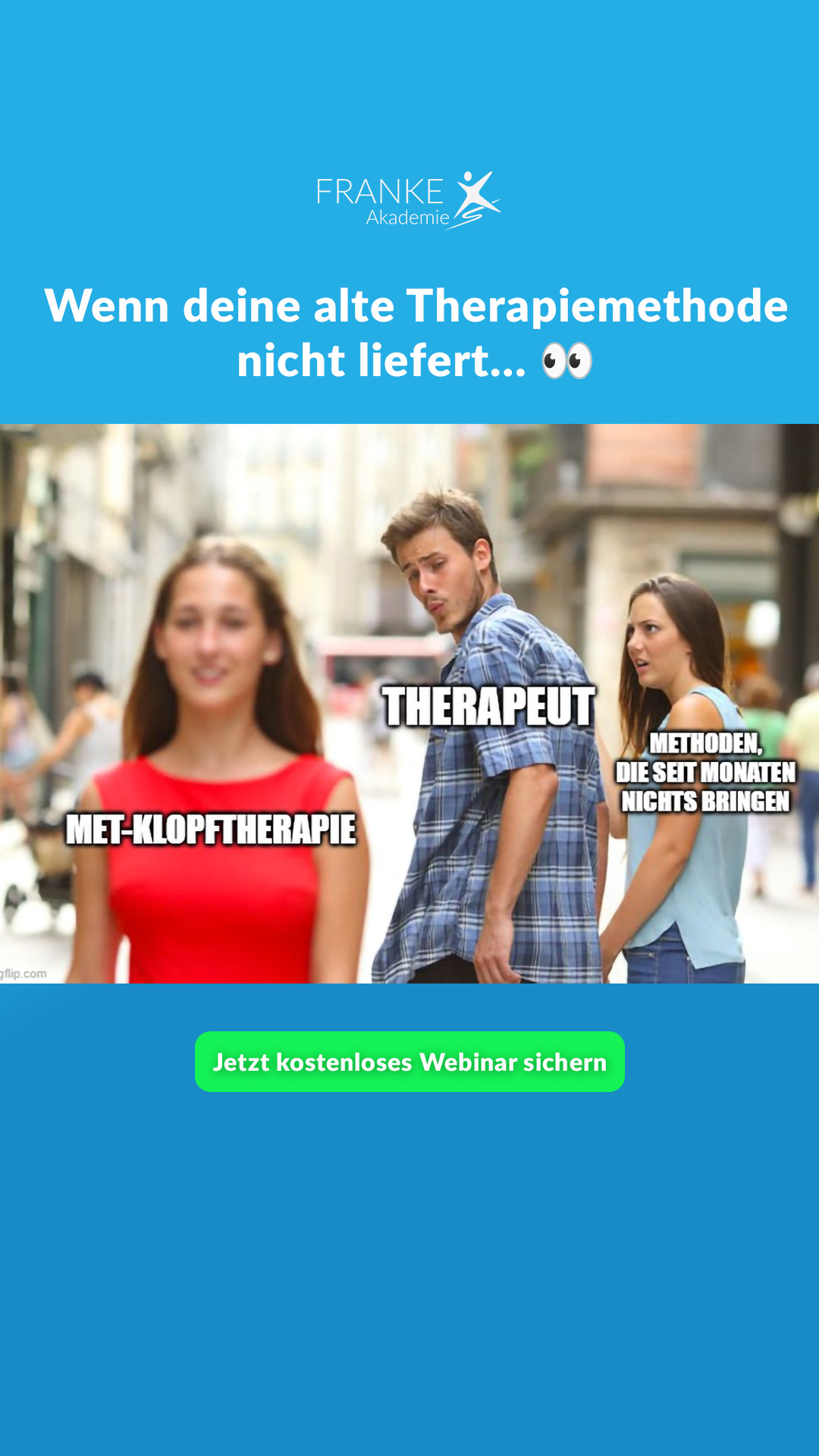 MET-Klopftherapie Franke Akademie Facebook ad from Jan 2, 2026