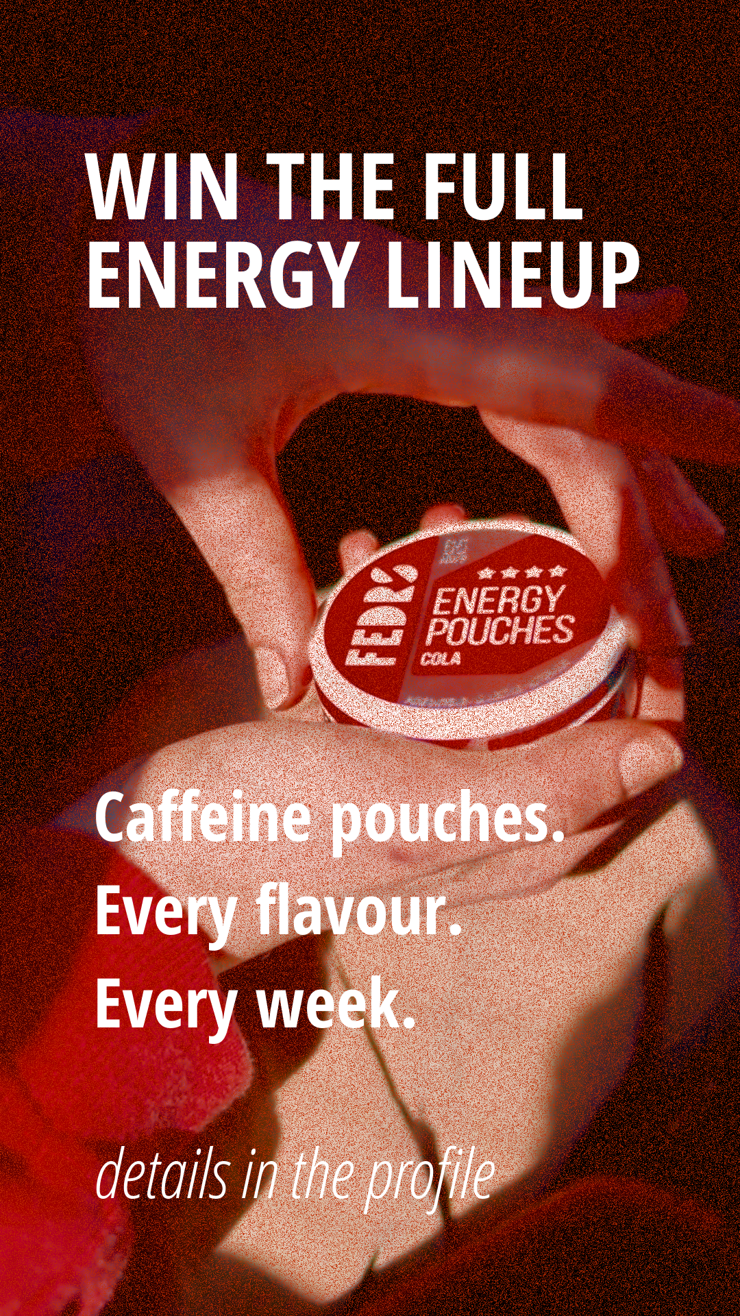 Fedrsenergy Facebook ad: We’re giving away the full FEDRS Energy lineup…