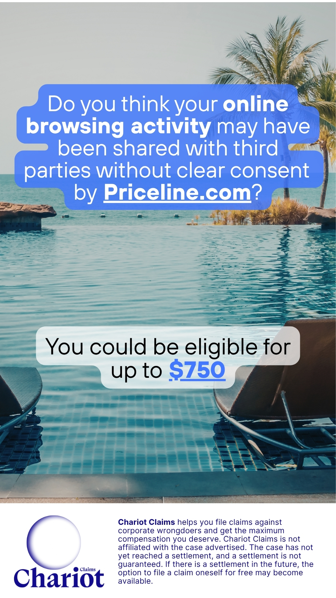 Chariot Claims - formerly ClaimClam Facebook ad