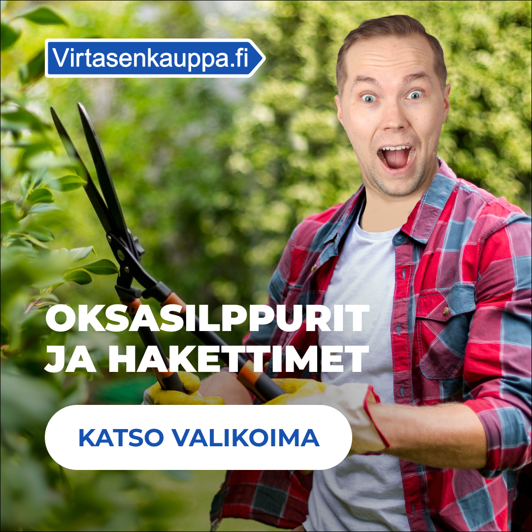 Virtasenkauppa.fi Facebook ad: Oksasilppurit | Tutustu valikoimaan »