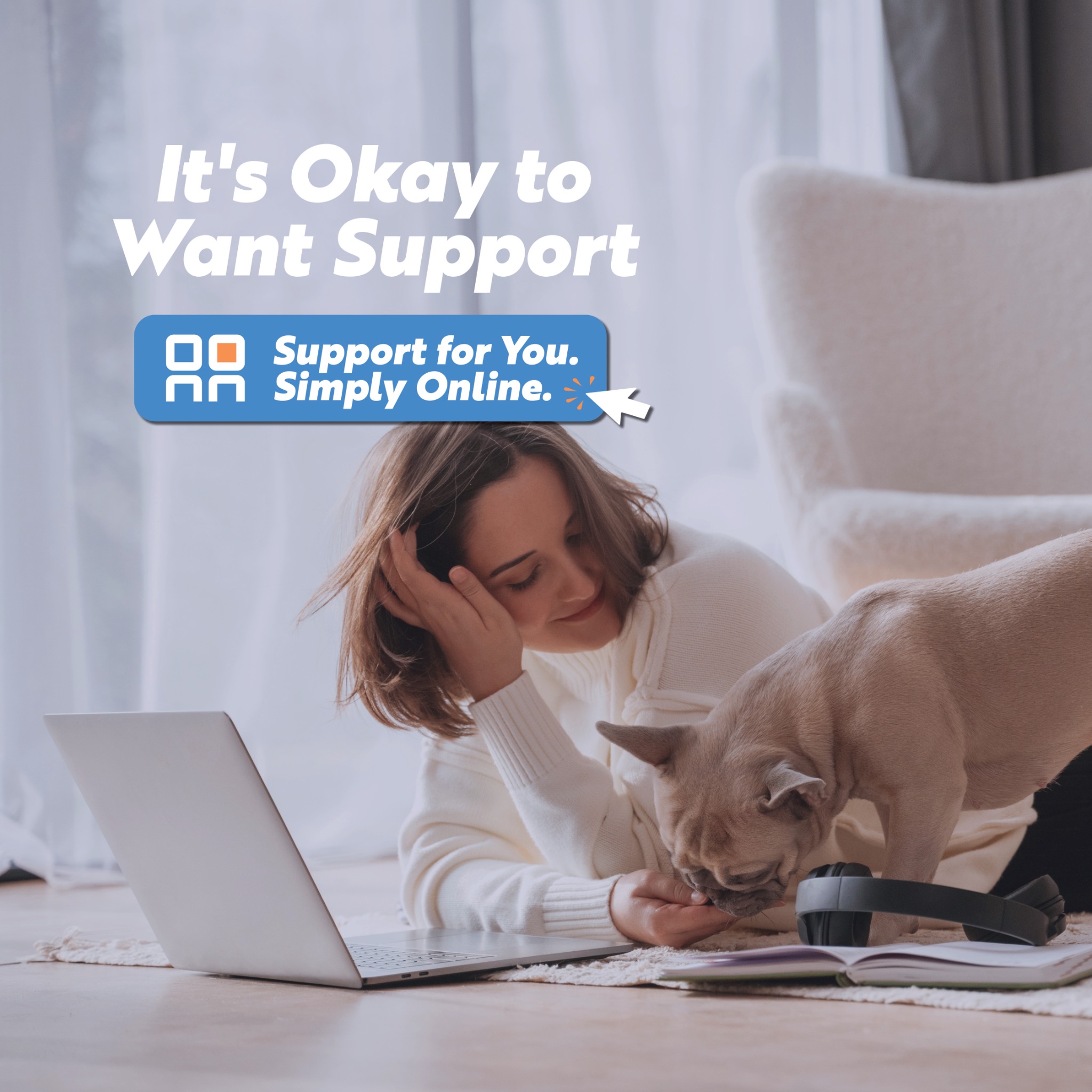 North American Mental Health Services Facebook ad: It's Okay to Want Support
