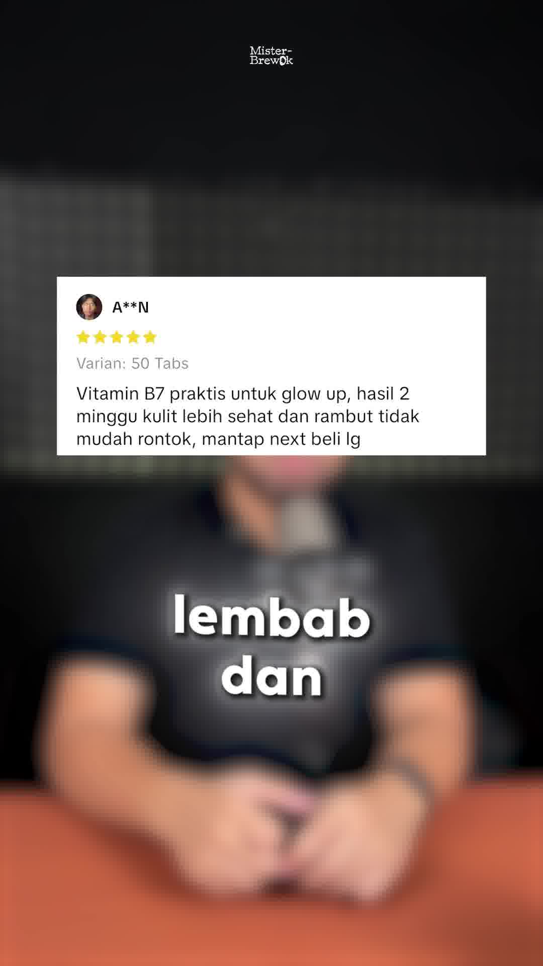 Misterbrewok Facebook ad: Kalau mau wajah lo keliatan fresh, lembap dan…