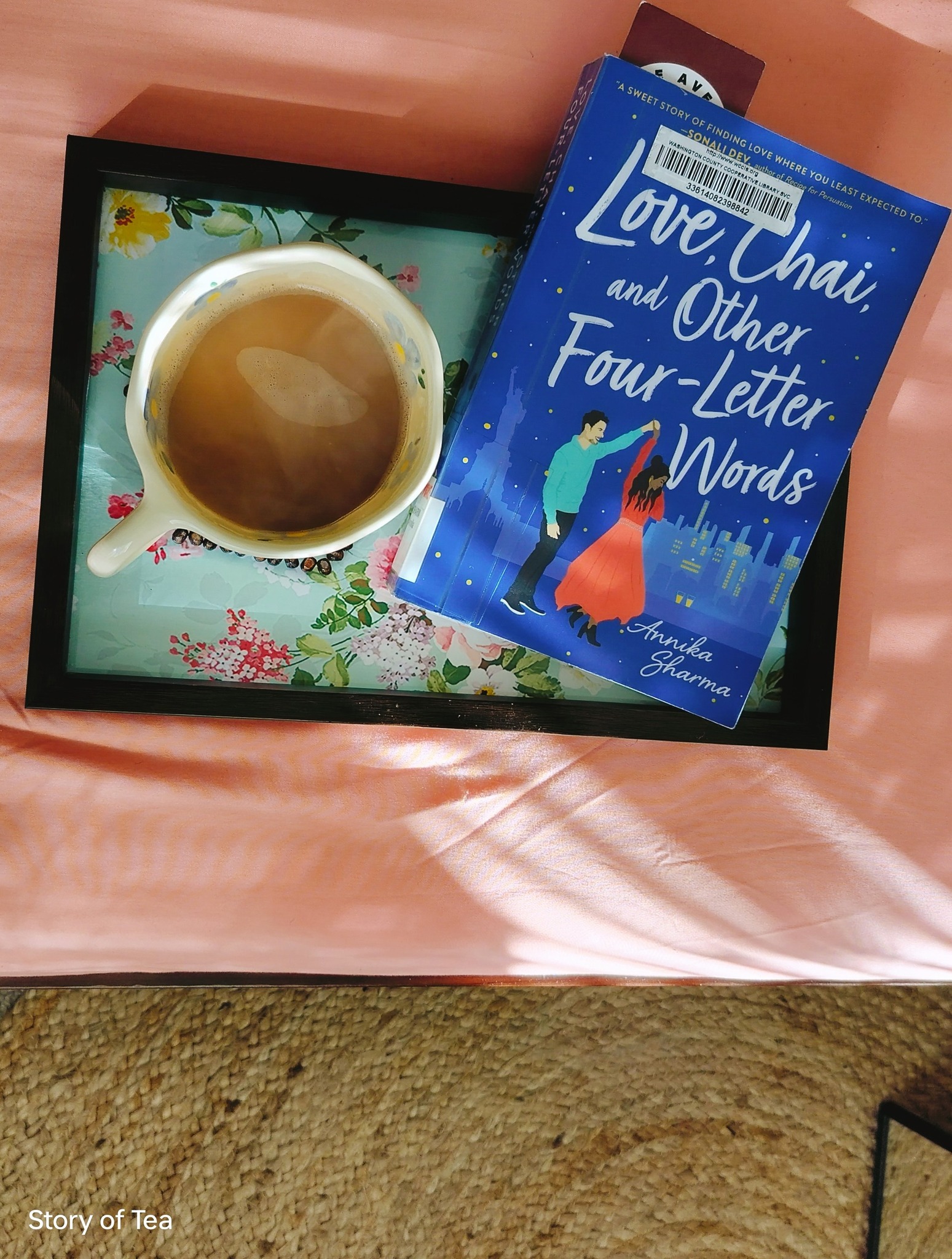 Story of Tea and Biscuits Facebook ad: What a perfect book to read with my…