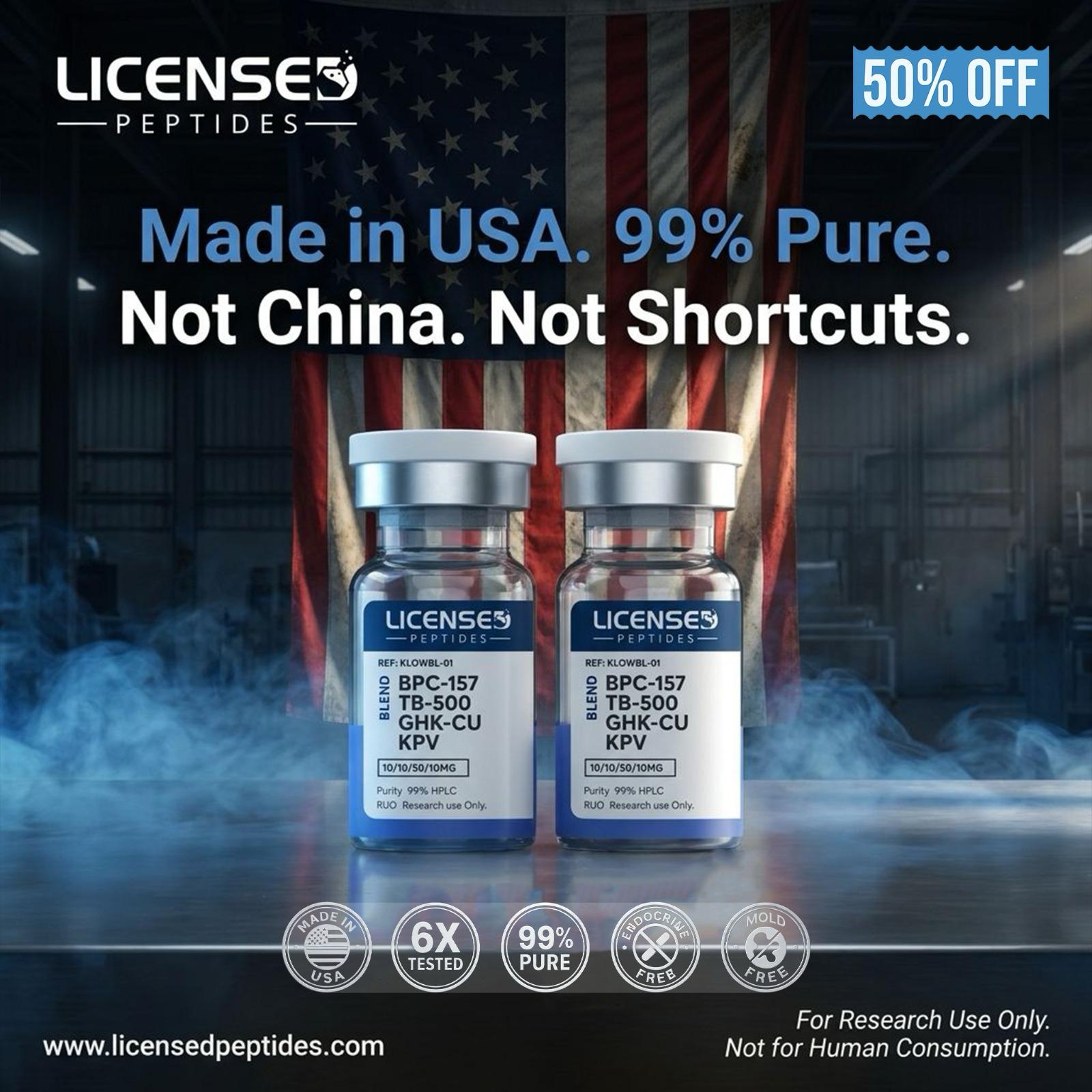 Licensed Peptides Facebook ad