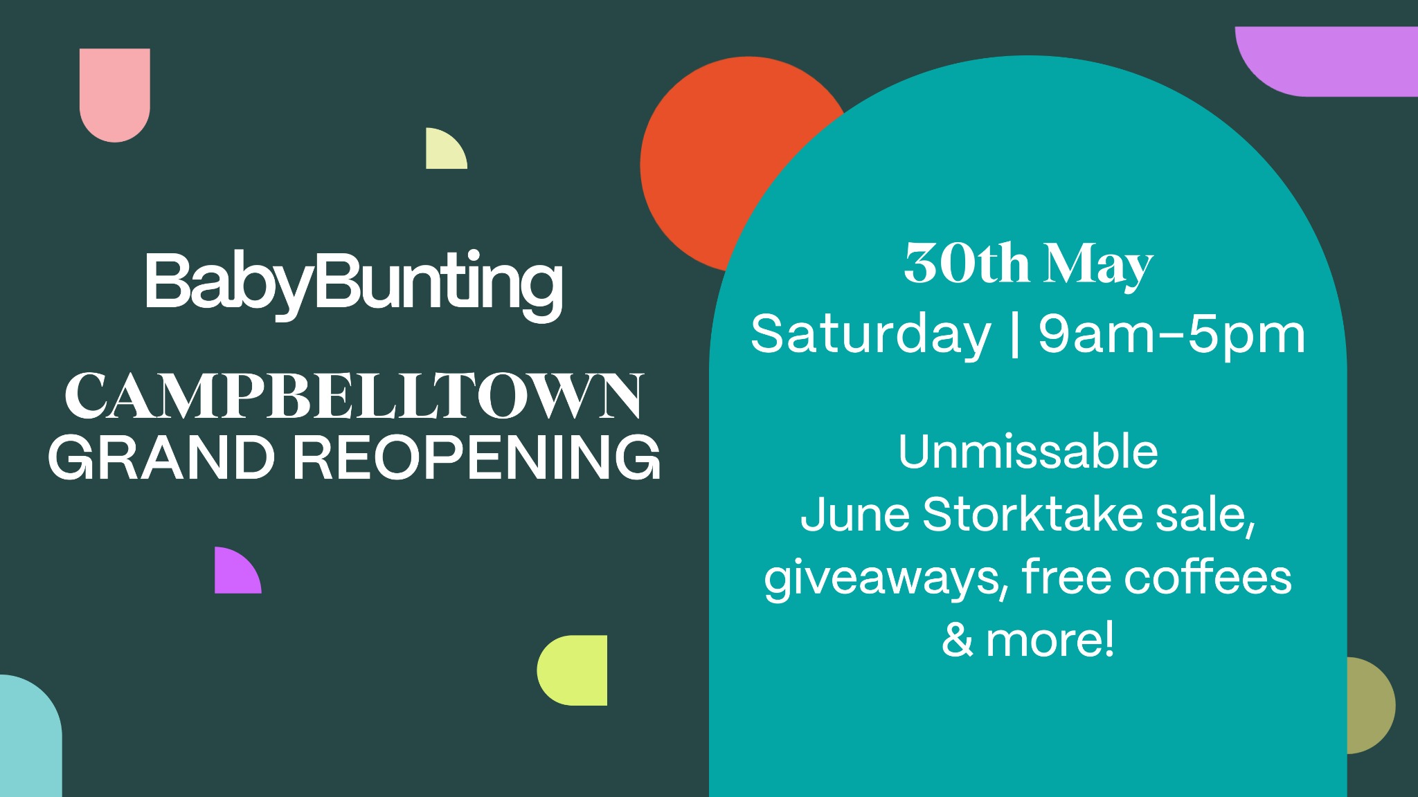 Baby Bunting Facebook ad