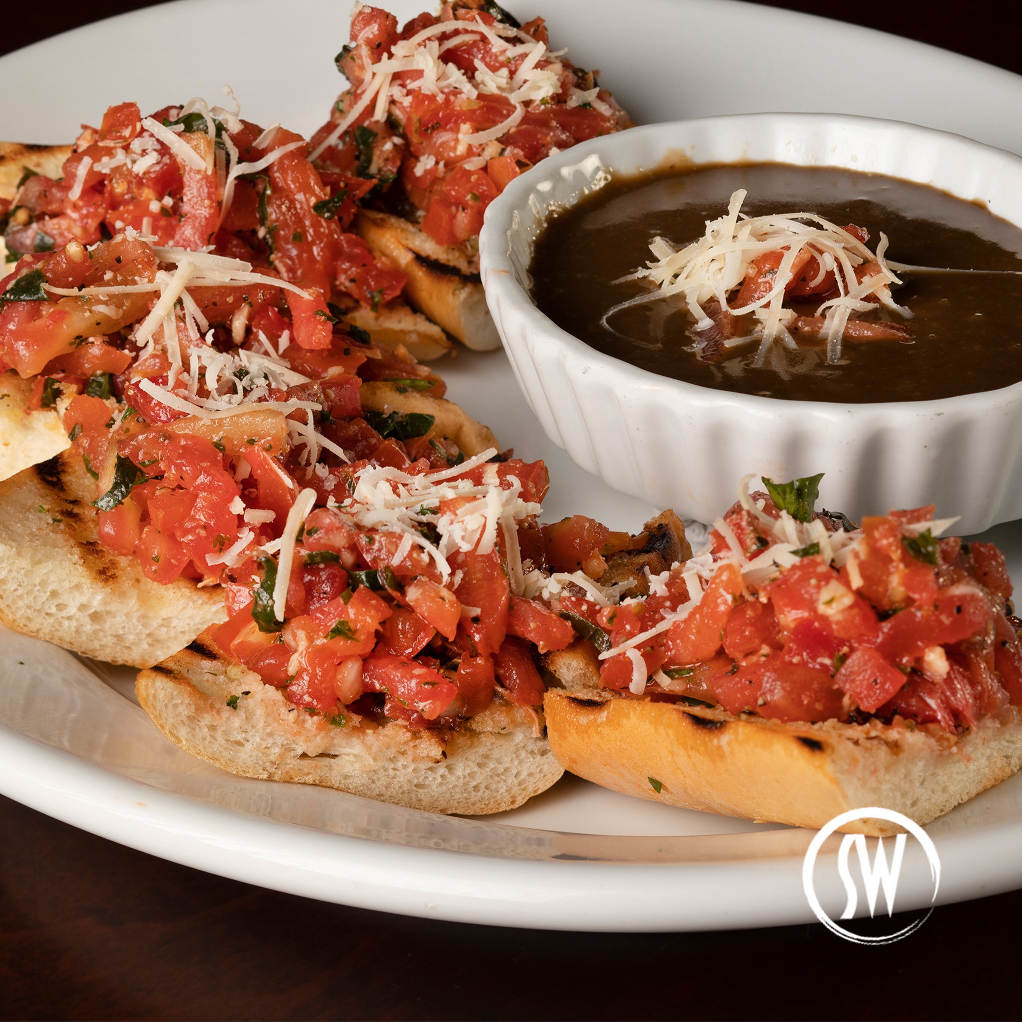 Stonewood Grill & Tavern Facebook ad: Get a Free Bruschetta Appetizer from Stonewood Grill