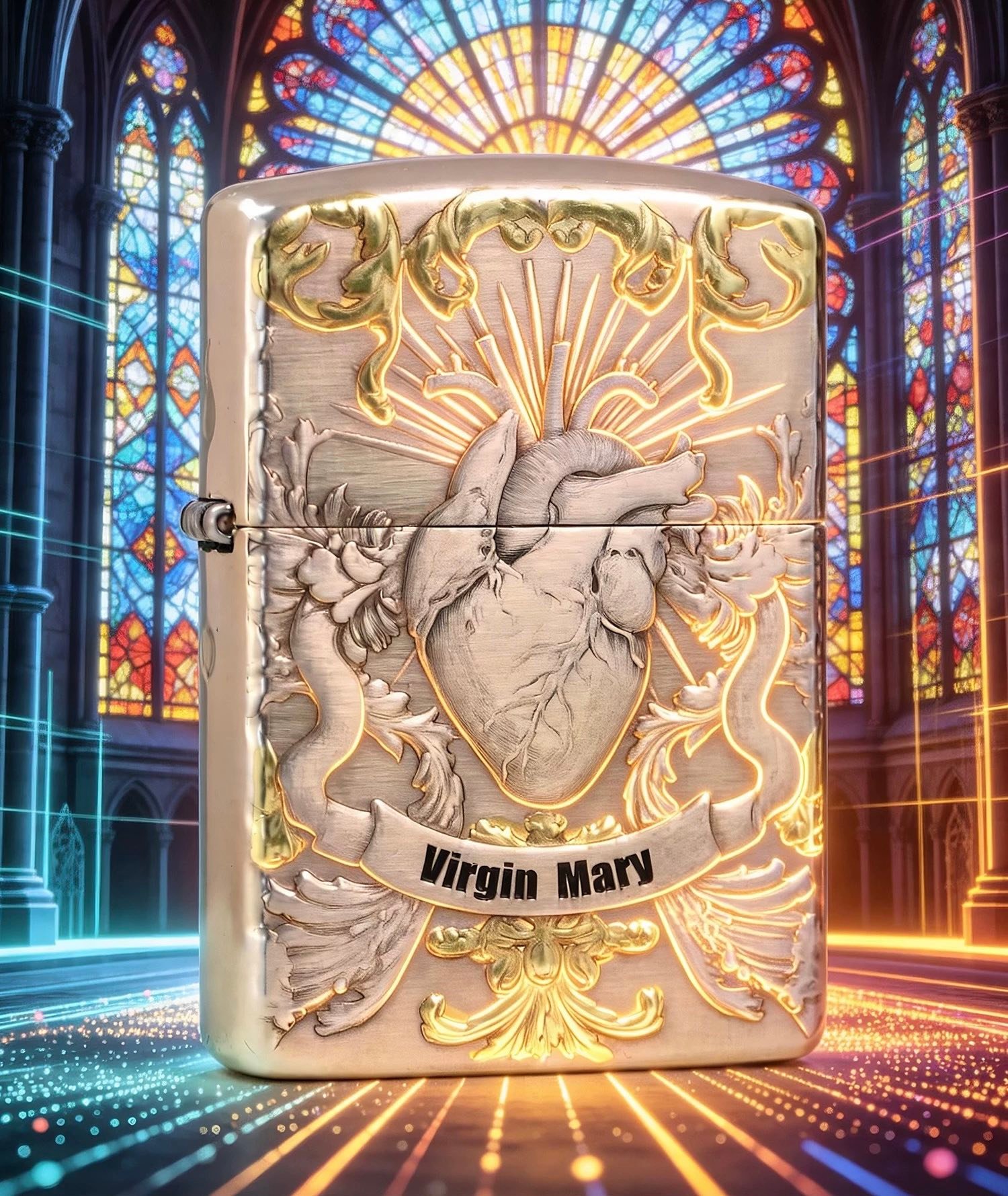 ZIPPO Custom Made Facebook ad: (PRE ORDER) ไฟแช็ก ZIPPO The Virgin Mary Armor…