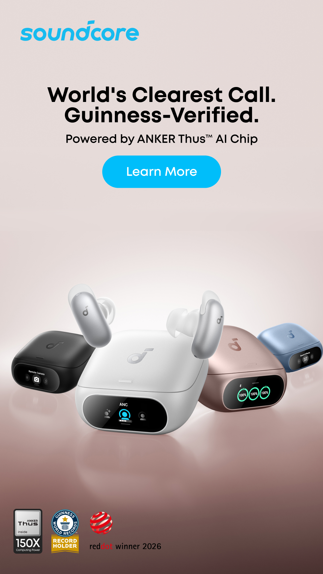 Soundcore ANZ Facebook ad from Jun 14, 2026