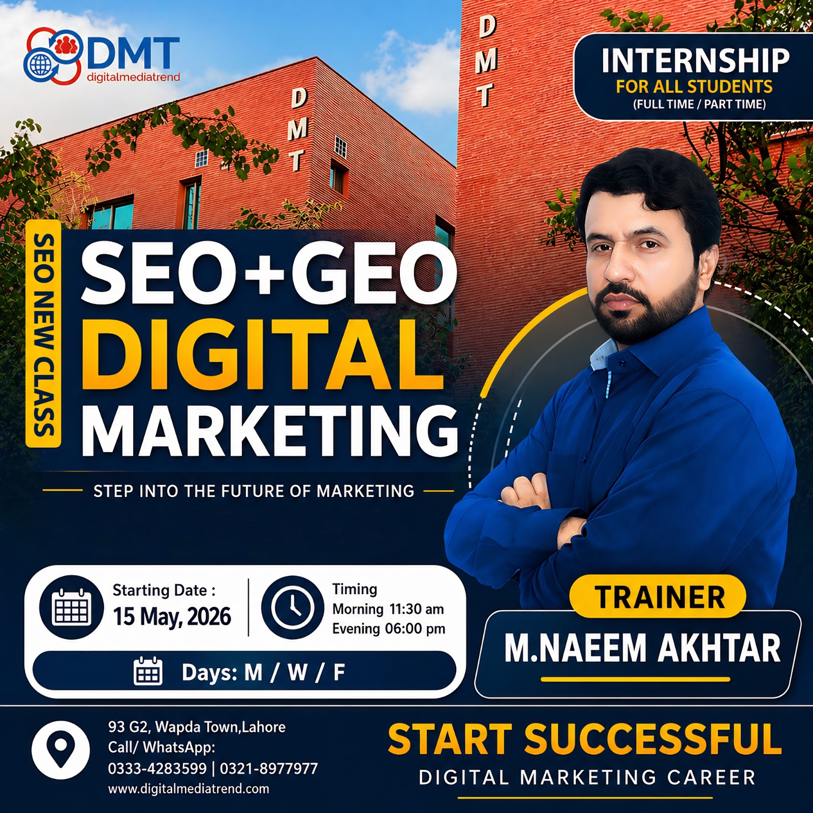 DMT, Digital Marketing Services & Training, Lahore Facebook ad