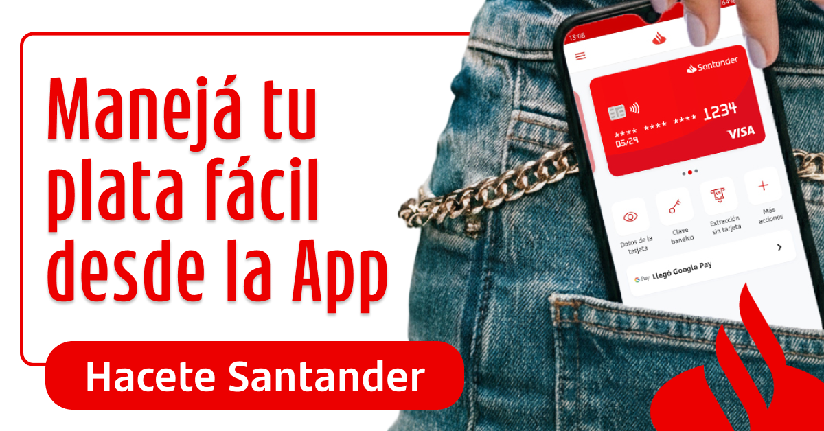Santander Argentina Facebook ad