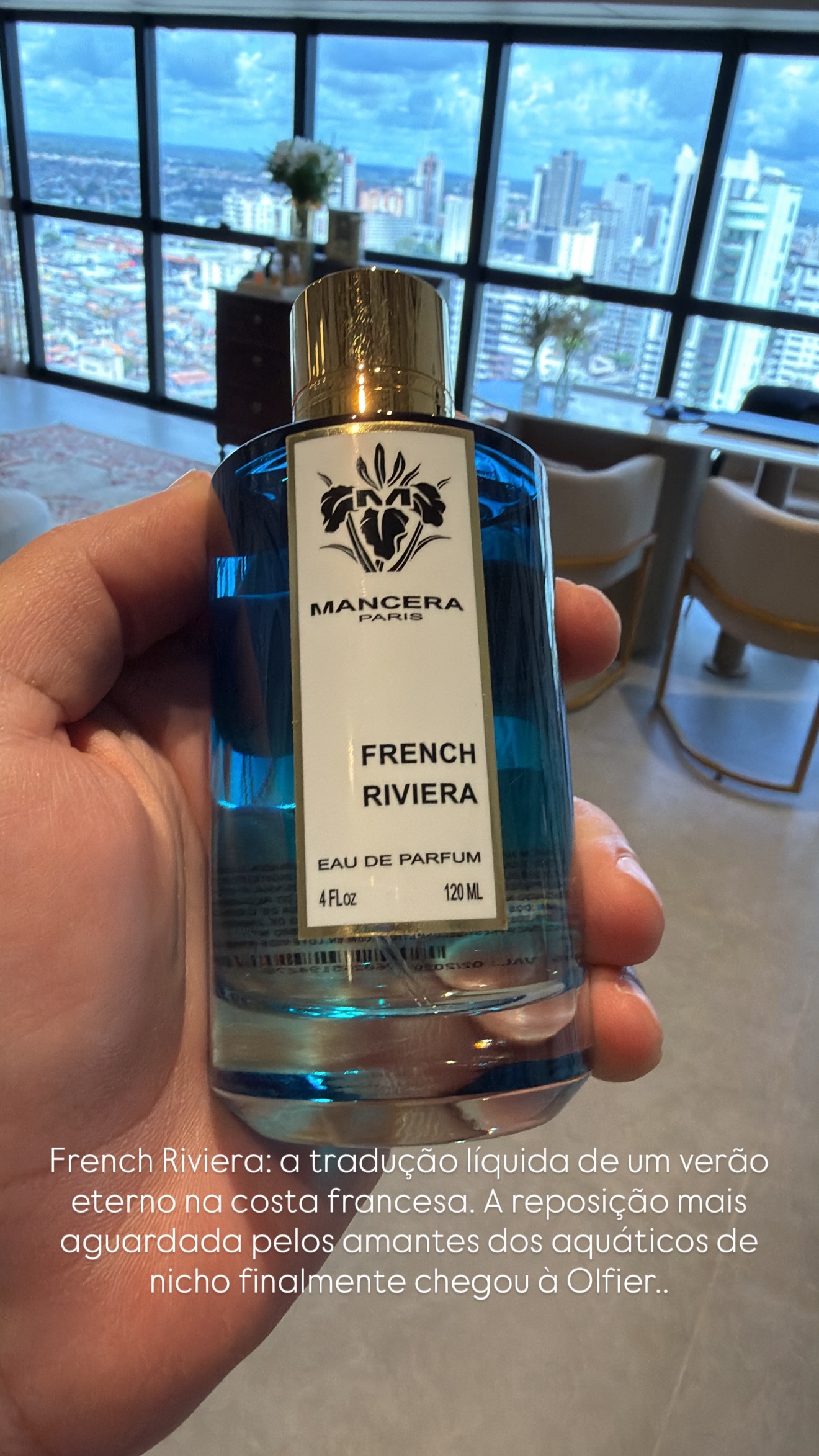 Olfier Perfumaria Facebook ad: French Riviera: a tradução líquida de um verão…