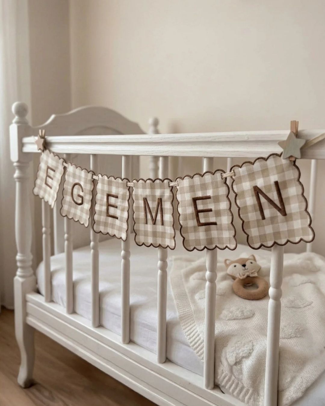 Uron Textile Facebook ad: Tly Home Kişiye Özel İsimli Banner Keten Kumaş