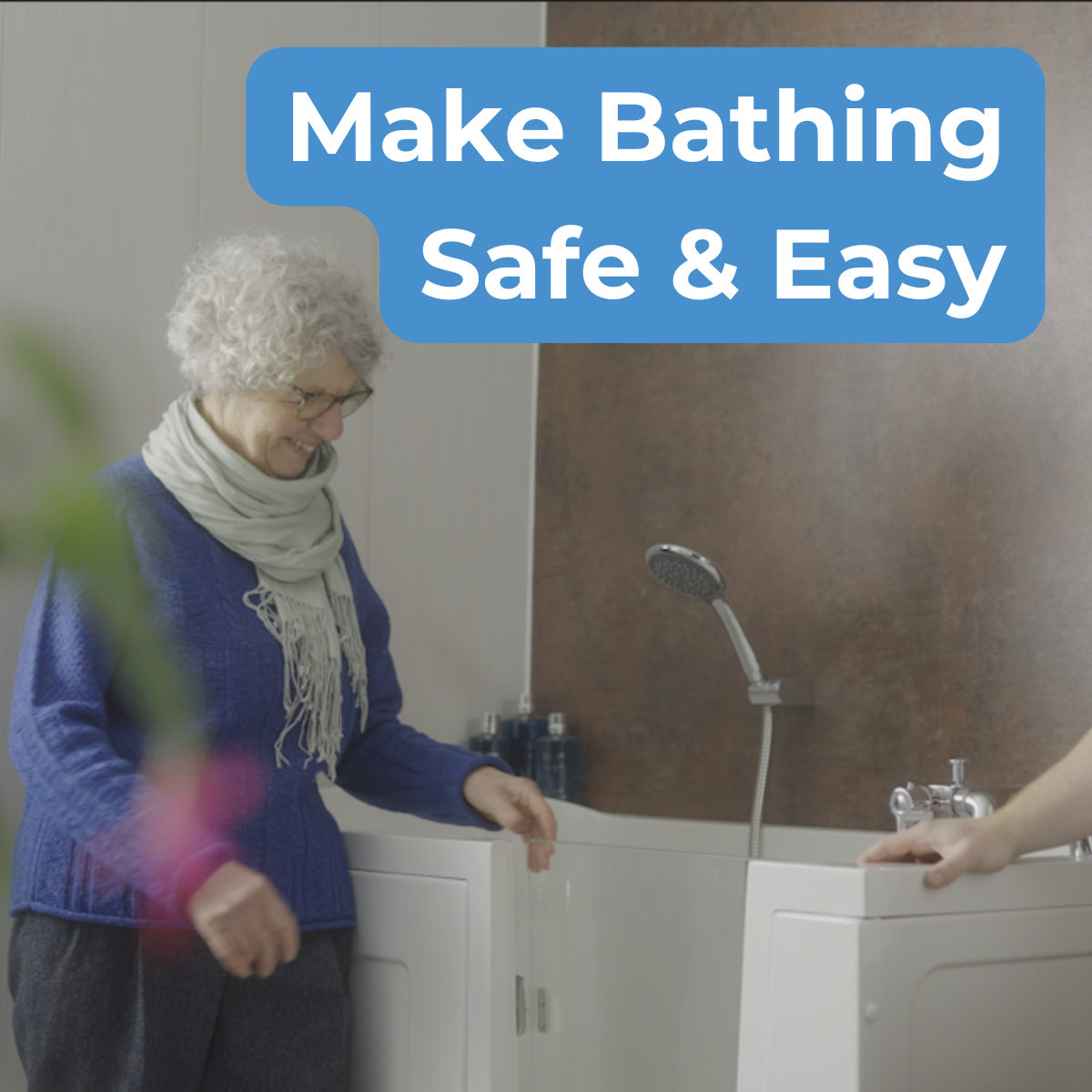 Age Care Bathrooms Facebook ad: See Our Happy Customers' Accessible Bathroom…