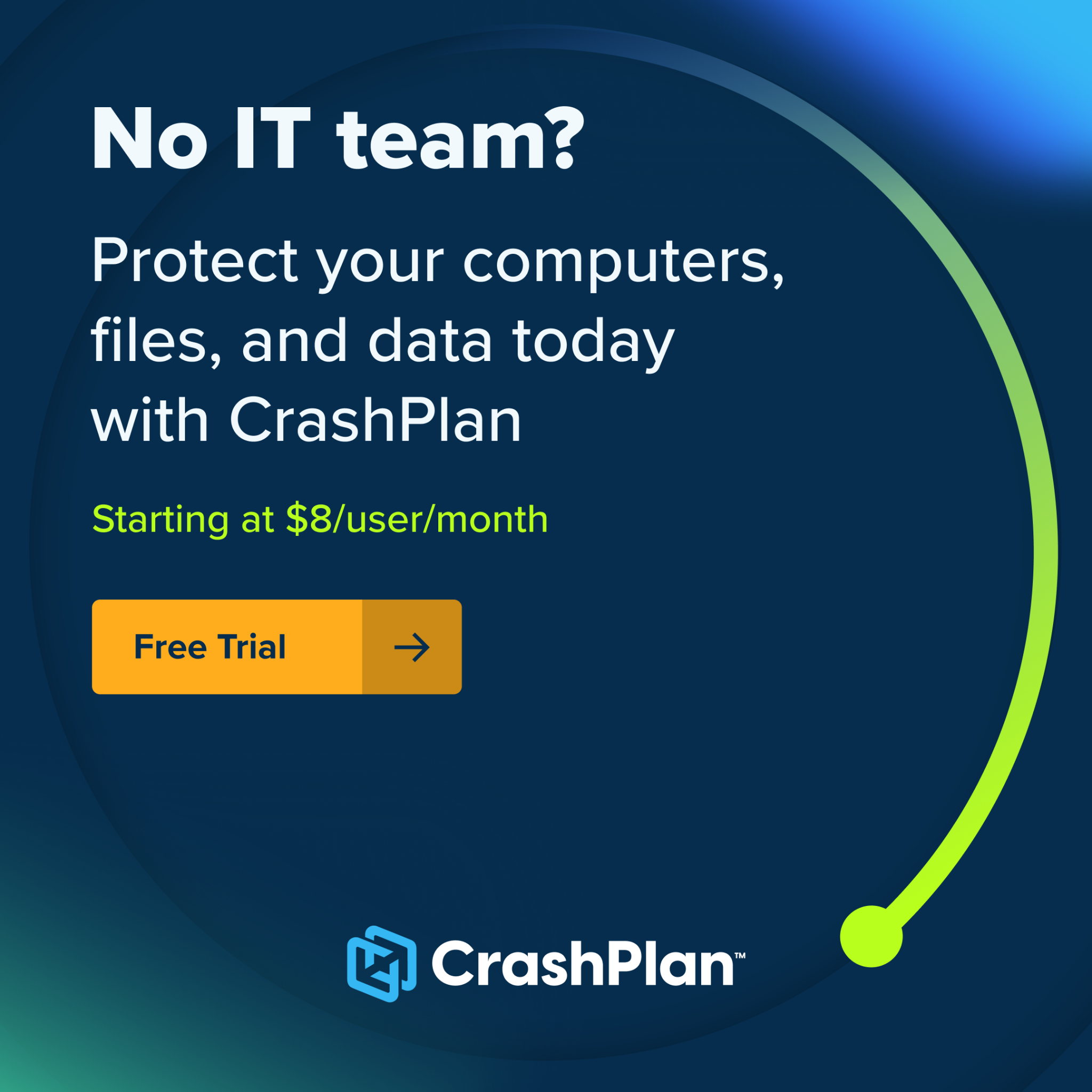 CrashPlan Facebook ad: The Easiest Way to Back Up and Recover Your Data