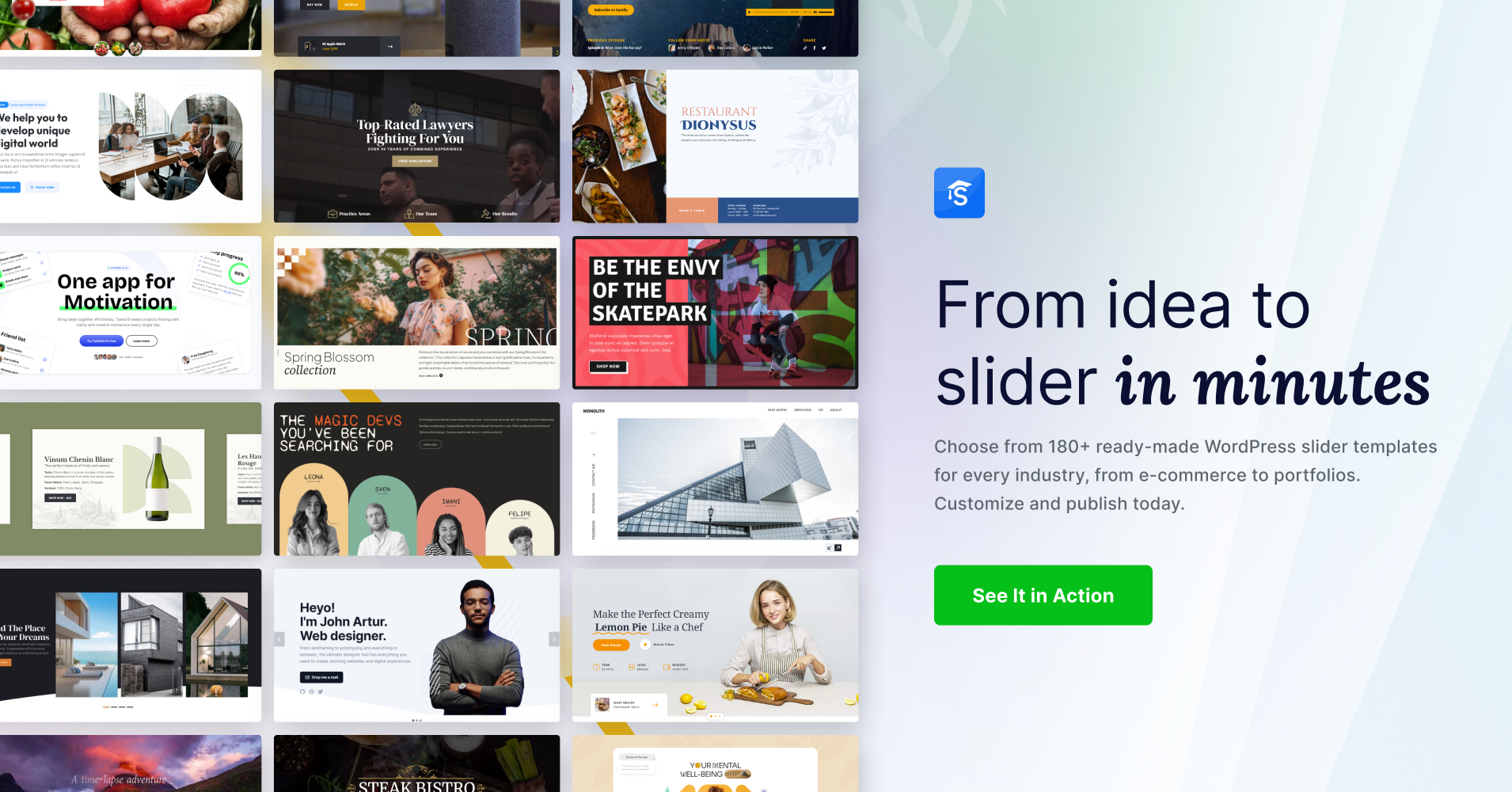 Smart Slider 3 Facebook ad: Start from a template, not a blank page.
